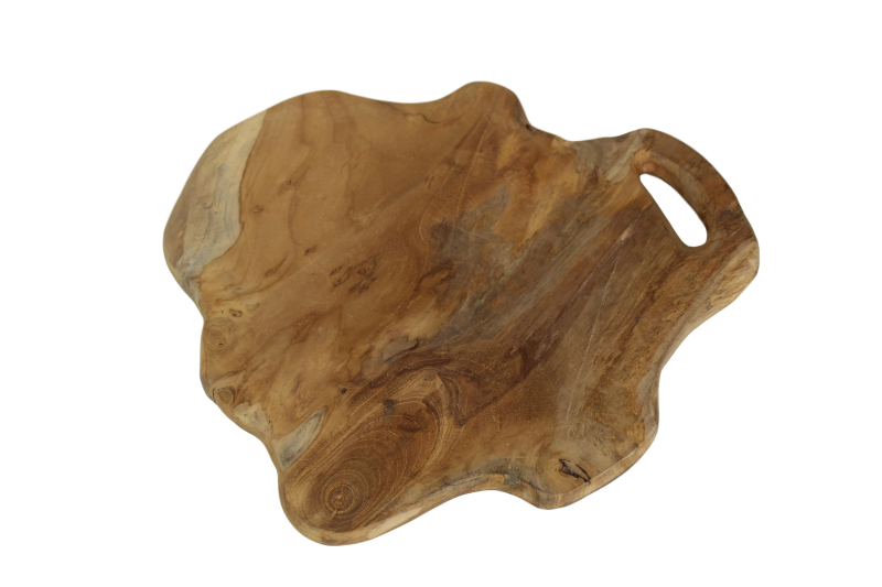 Holztablett Teakholz natur, natur 36x38x2 cm