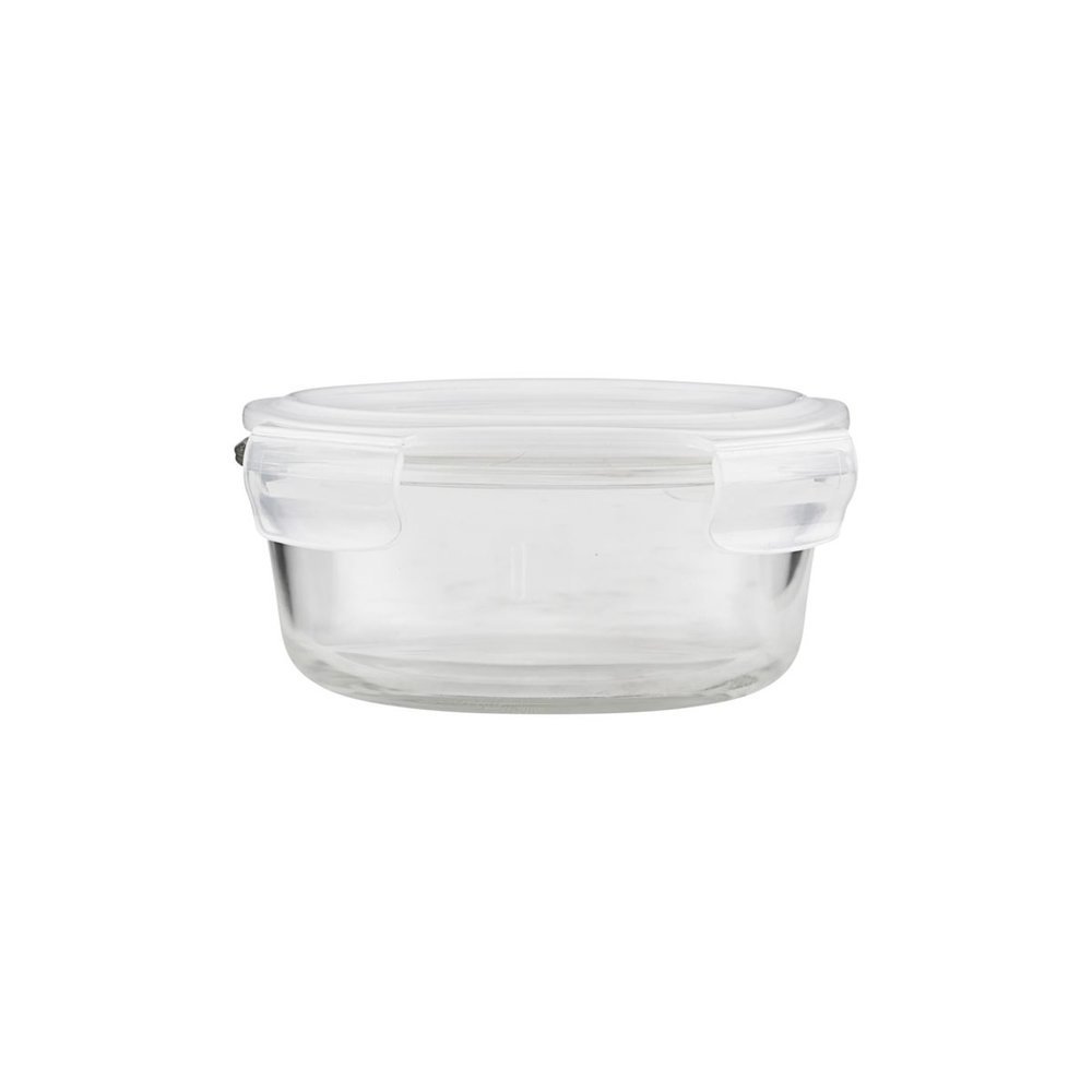 House Doctor Aufbewahrung mit Deckel Round, transparent 7 x Ø16cm