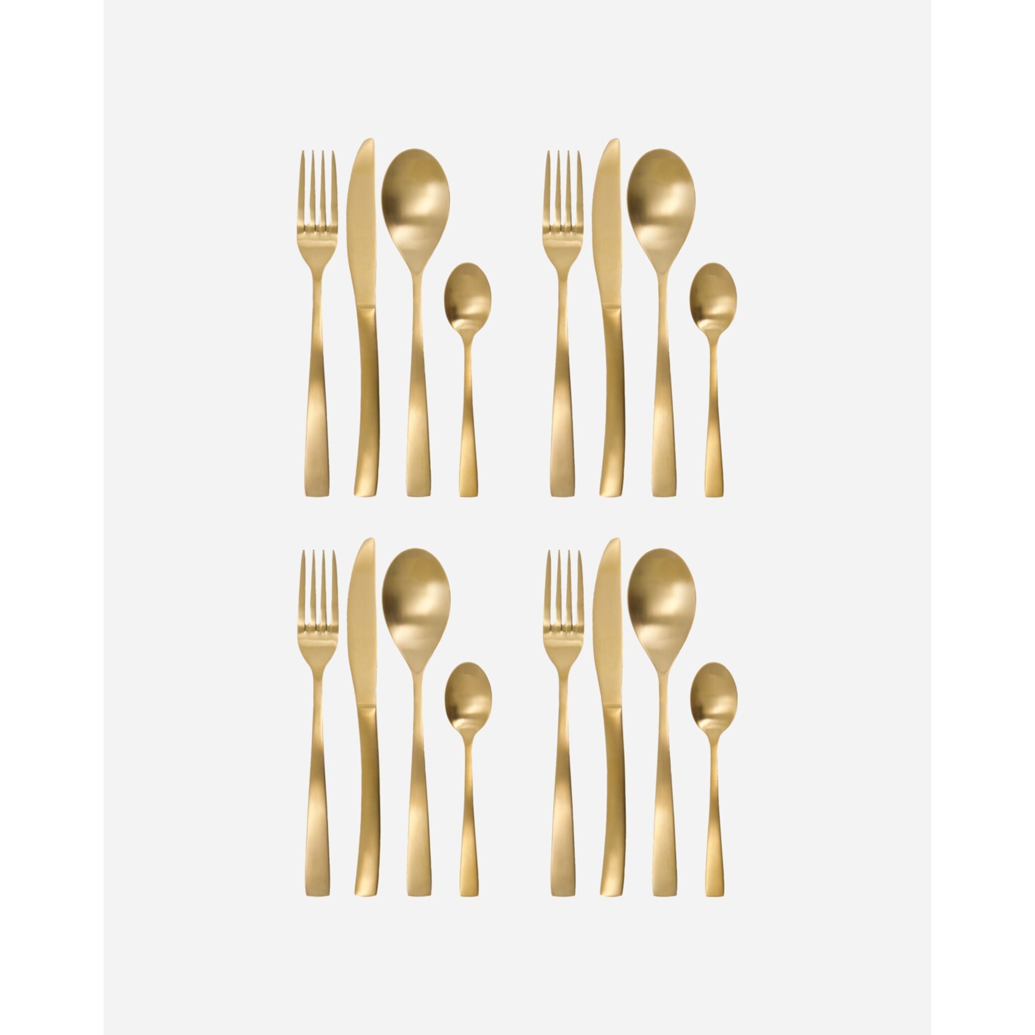 Besteck Set Golden 16-teilig, gold 