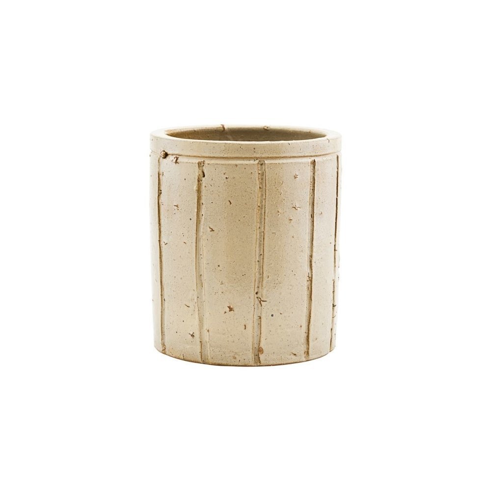House Doctor Blumentopf Julian, beige Höhe 17 cm, ∅ 15 cm