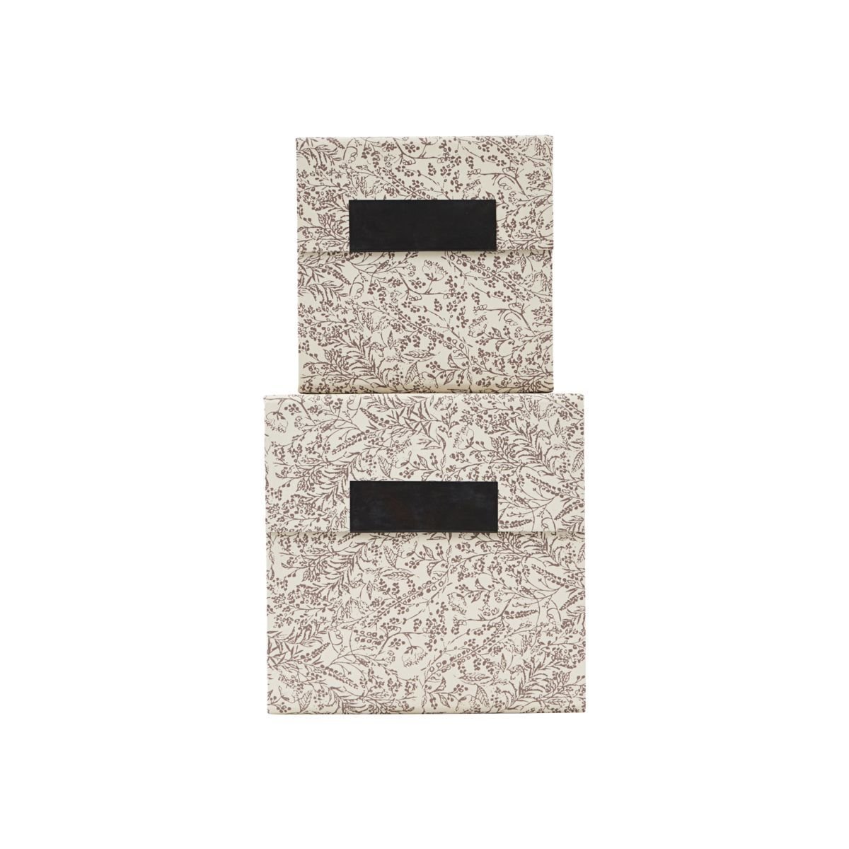 Florale Aufbewahrung Blossom mit Deckel, beige 