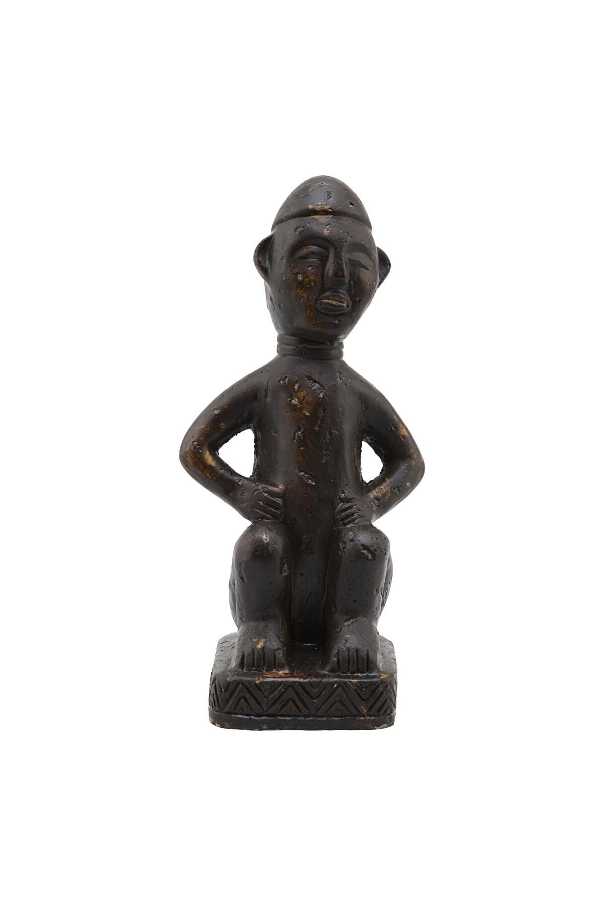Kunstwerk Figure, braun 