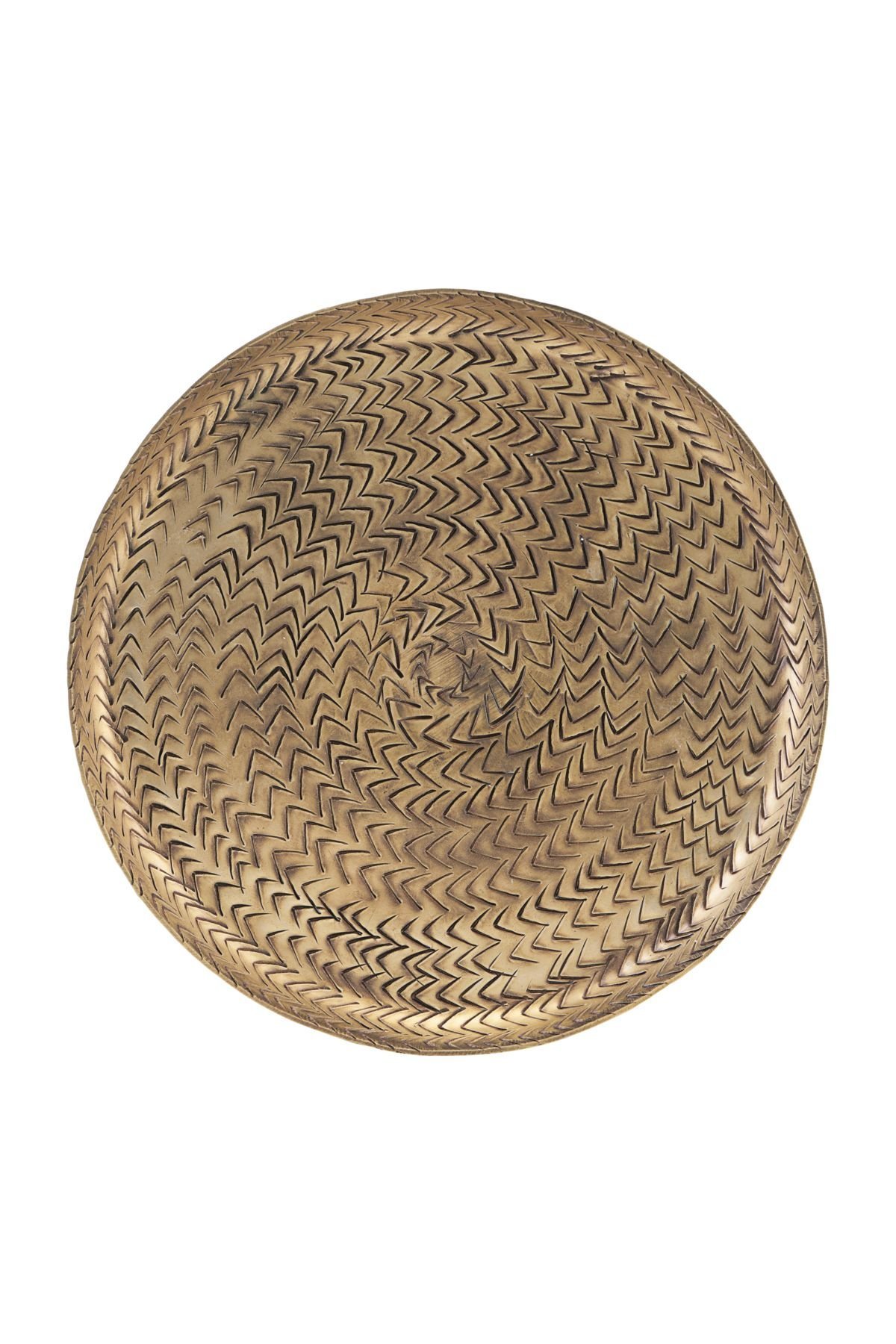 Tablett Rattan, gold Ø20cm