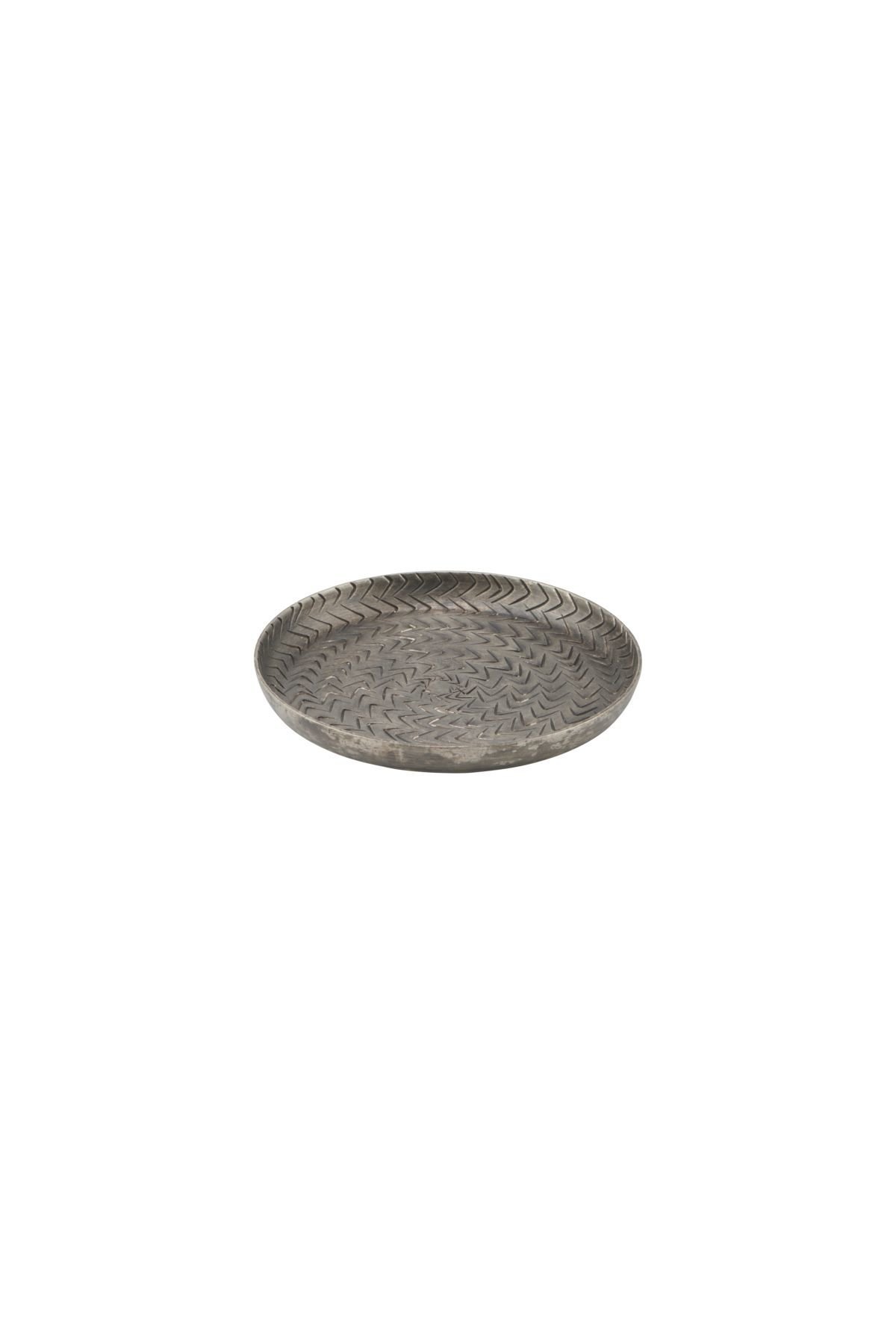 Tablett Rattan, silber Ø12cm
