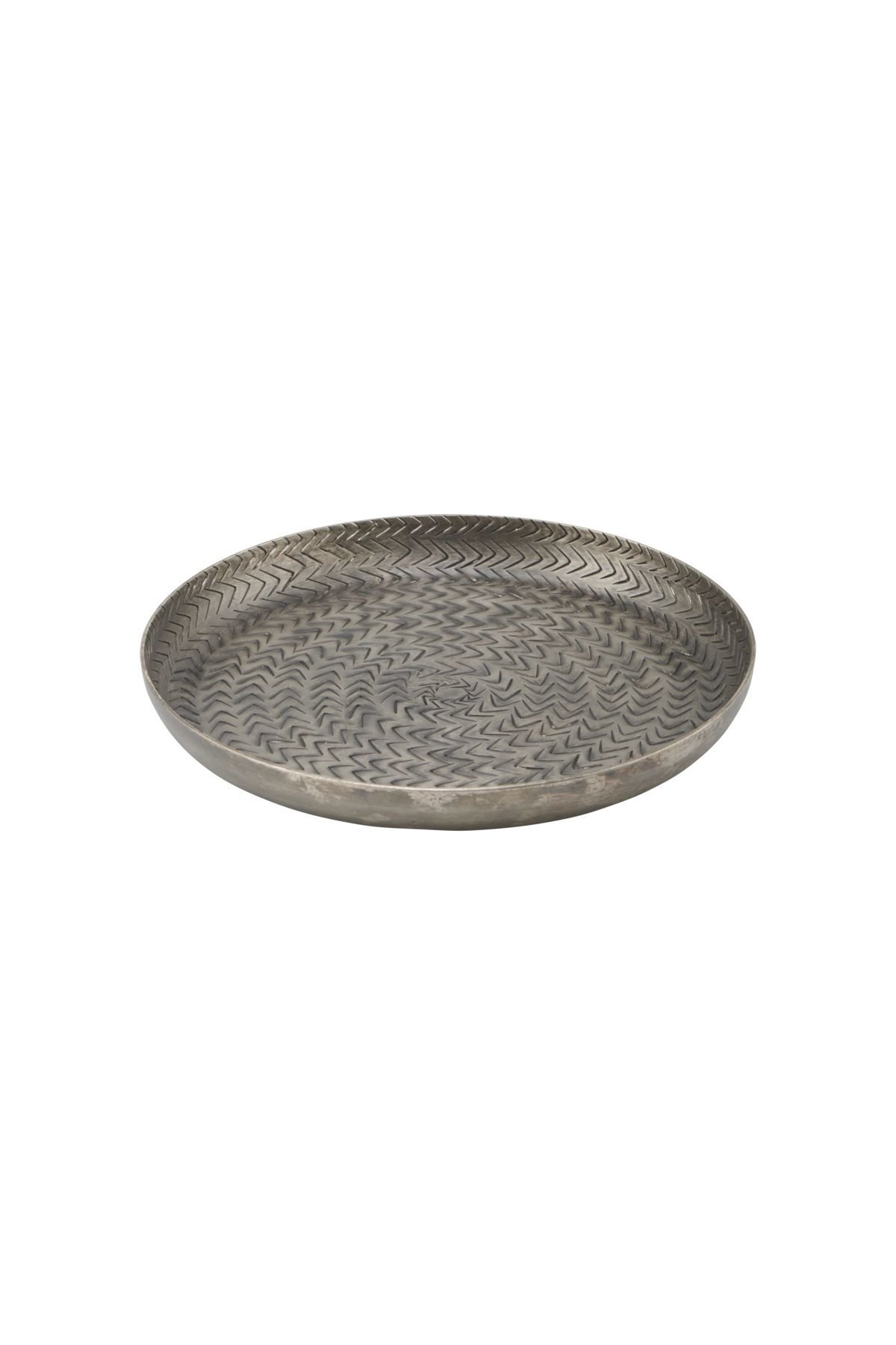 Tablett Rattan, silber Ø20cm