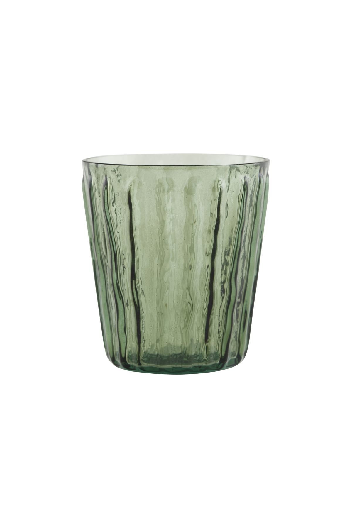 Teelichtglas Tinka, dunkelgrün 