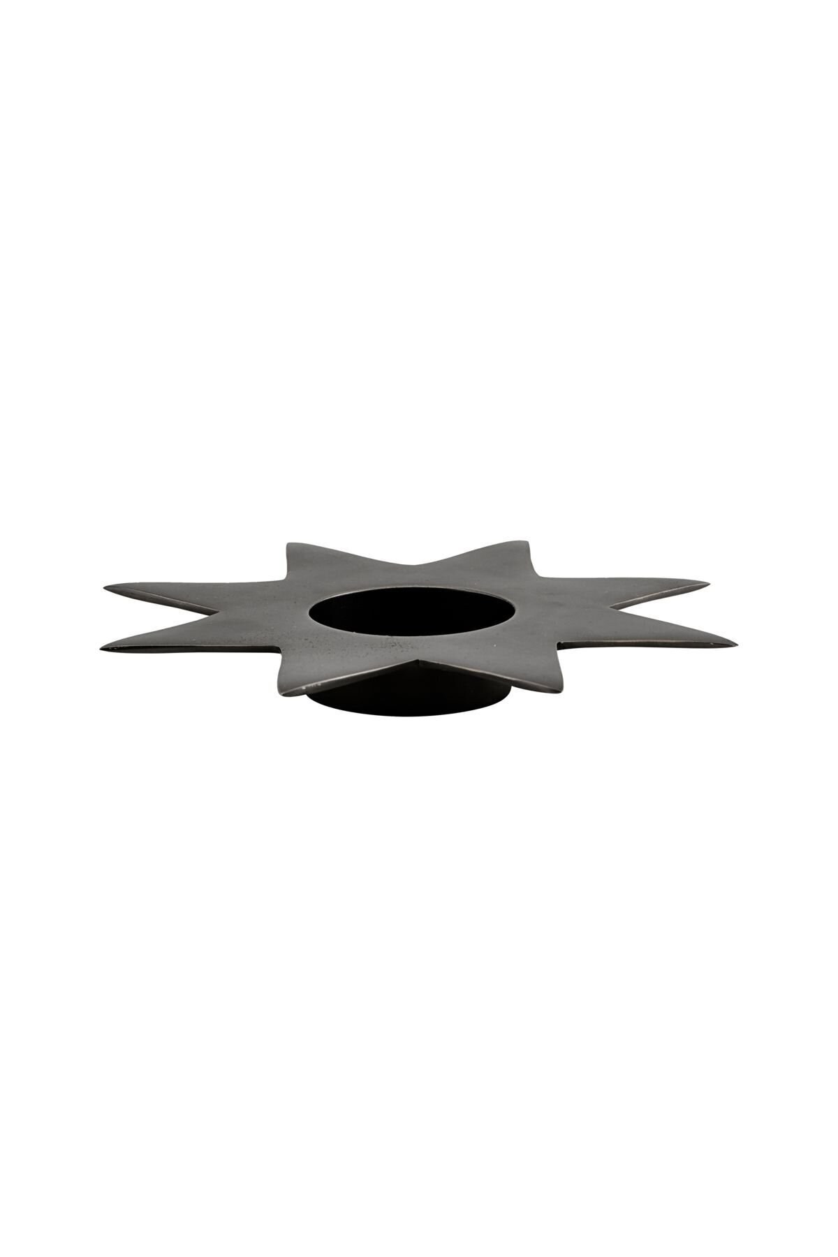 Teelichthalter Star, schwarz 
