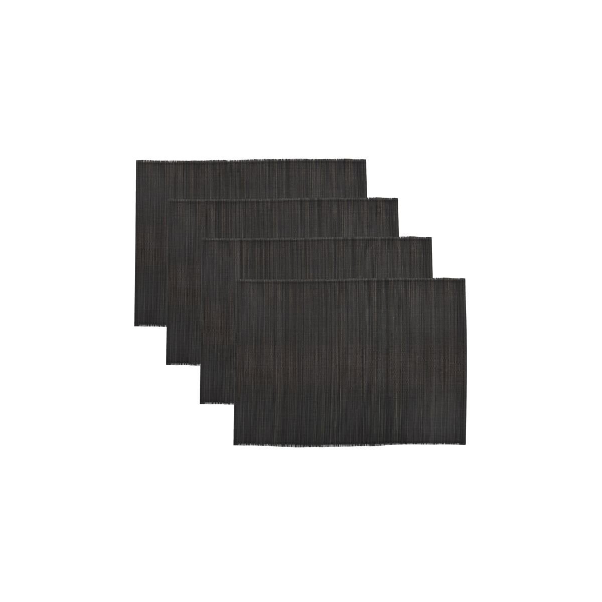 Tischset Bamb 4er, schwarz 