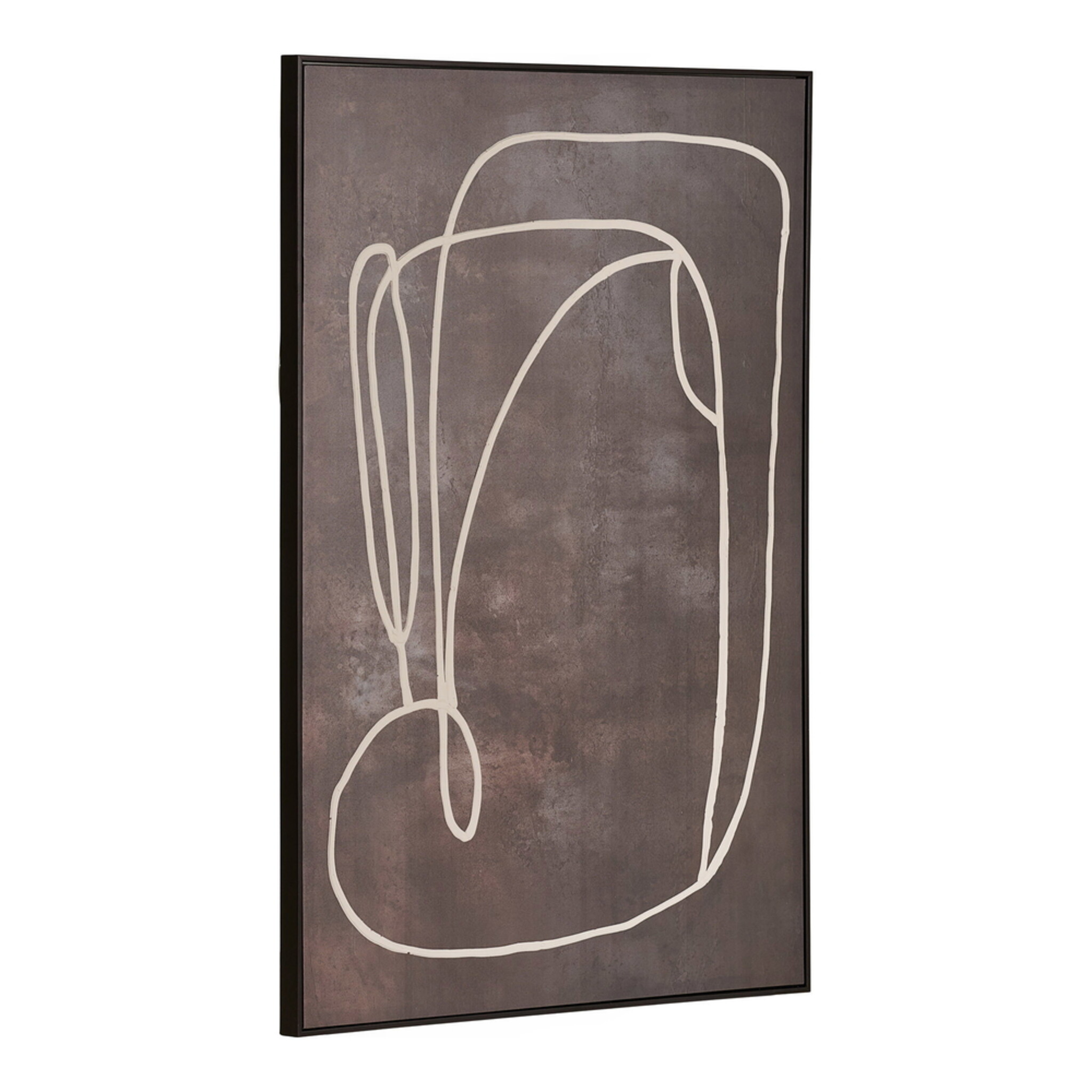 Canvas Wandbild Apia Dunkelbraun 80x120 cm, dunkelbraun 80 x 3 x 120 cm