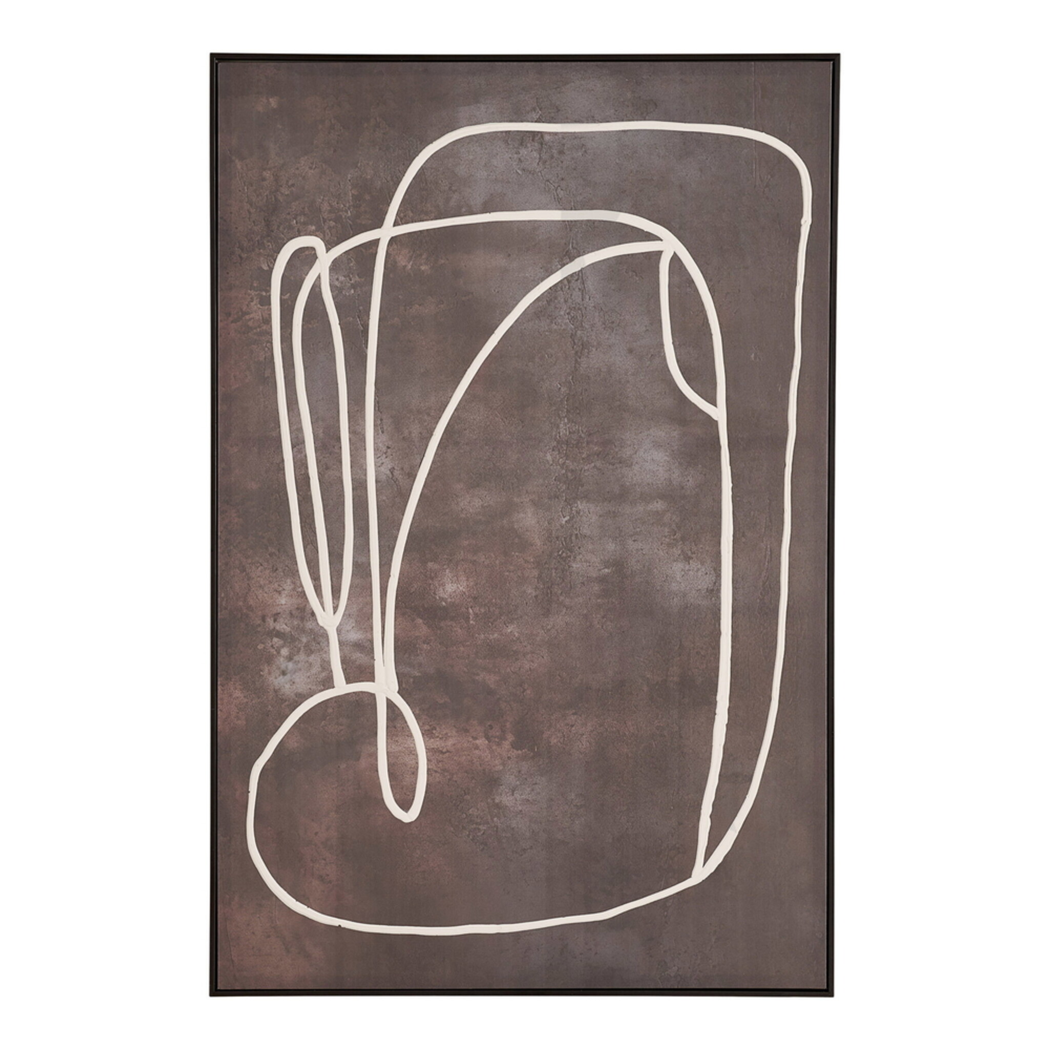 Canvas Wandbild Apia Dunkelbraun 80x120 cm, dunkelbraun 80 x 3 x 120 cm