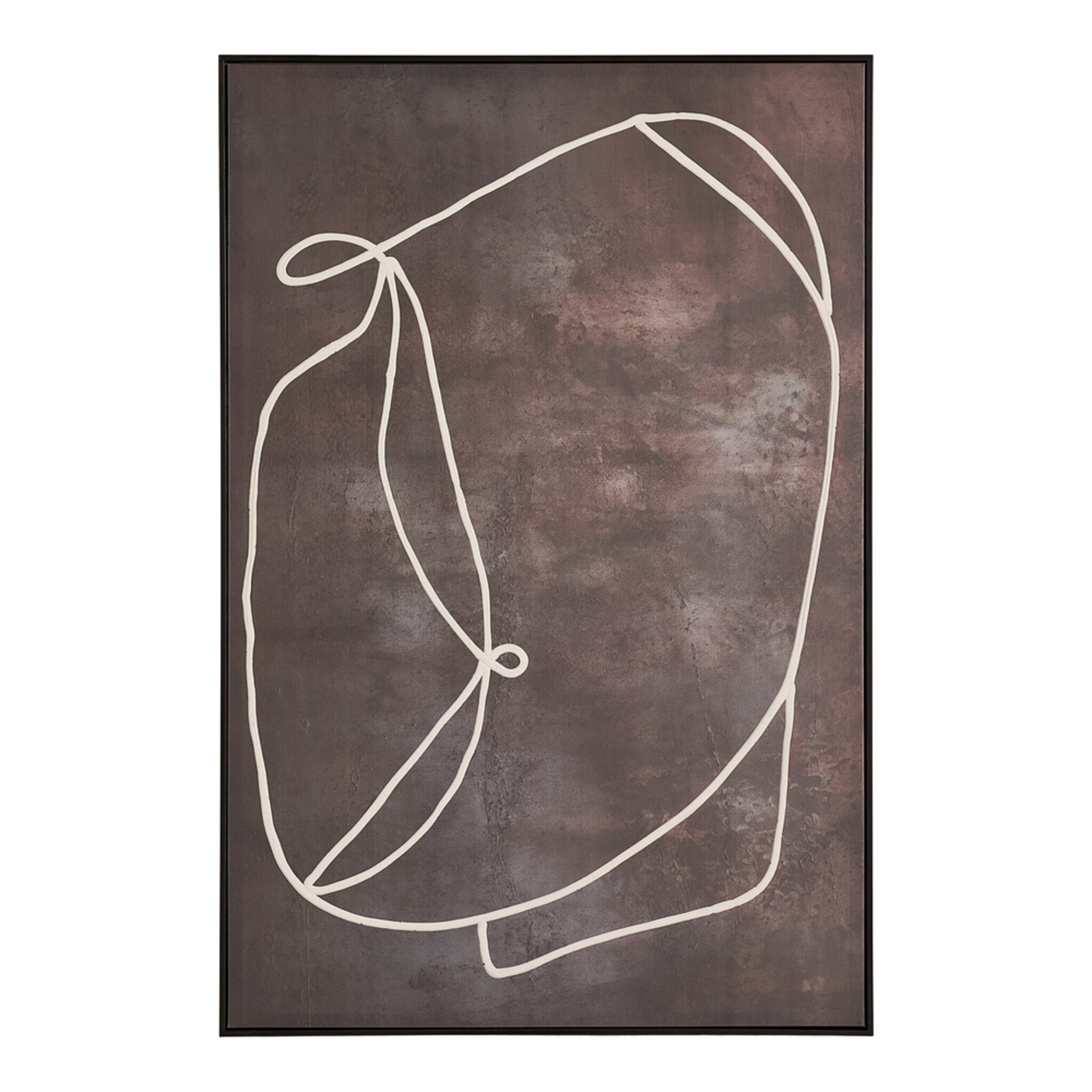 Canvas Wandbild Apia Dunkelbraun 80x120 cm, dunkelbraun 80 x 3 x 120 cm