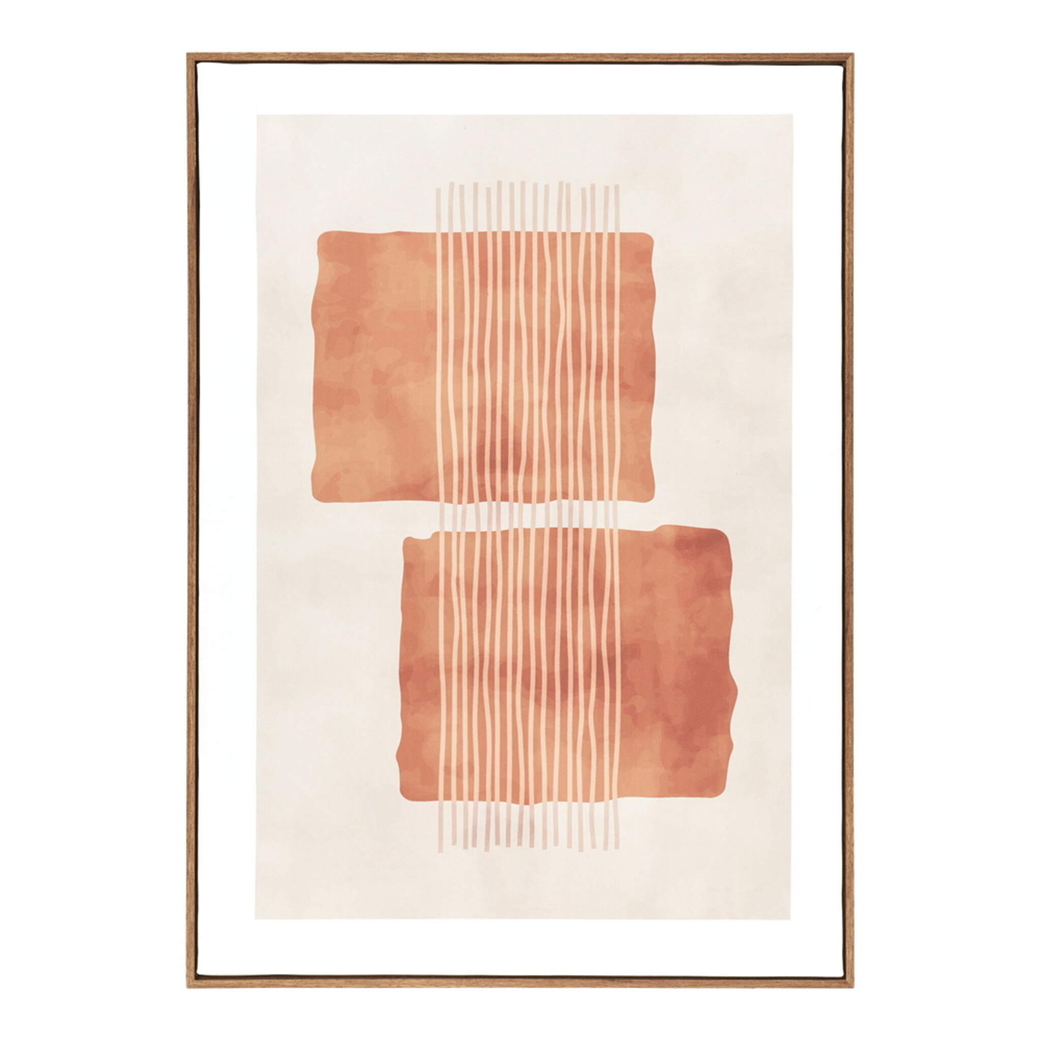 Canvas Wandbild Mina Beige/Braun 50x70 cm, braun 50 x 2 x 70 cm