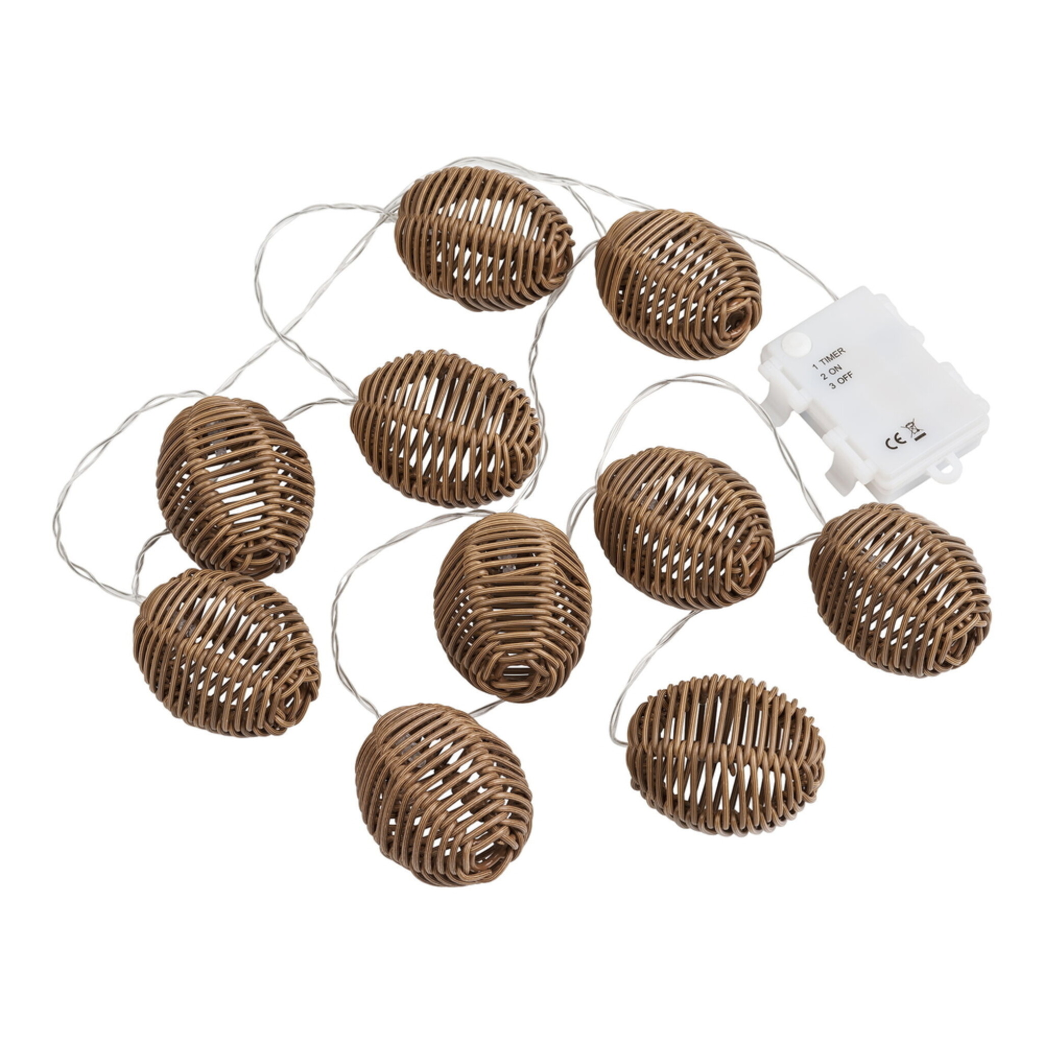 House Nordic Carlisle LED Lichterkette - Natur/Schwarz, natur 