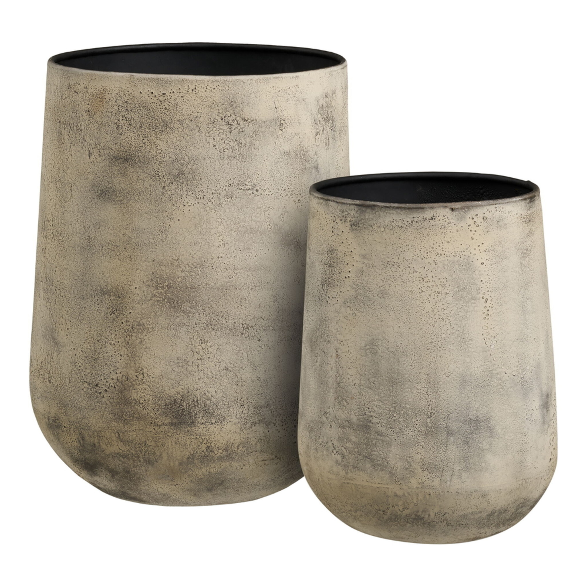 Dekorative Töpfe Hou aus Metall, beige 