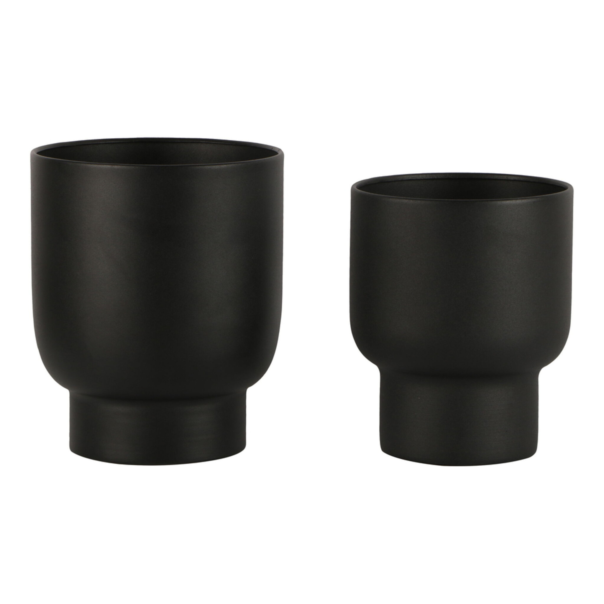 Fulda Blumentöpfe 2er Set, schwarz 