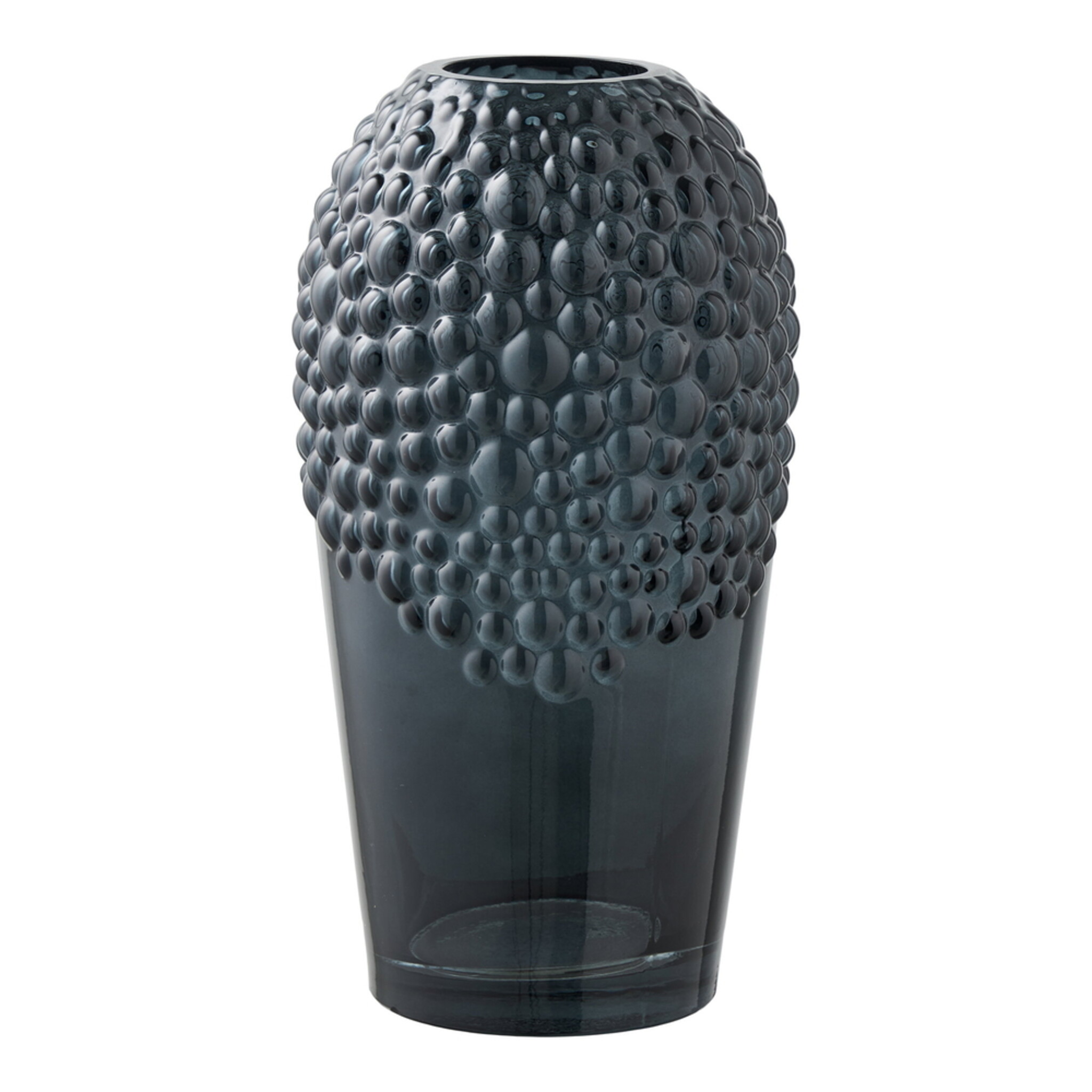 Skandinavische Vase Glas, dunkelgrau, dunkelgrau 