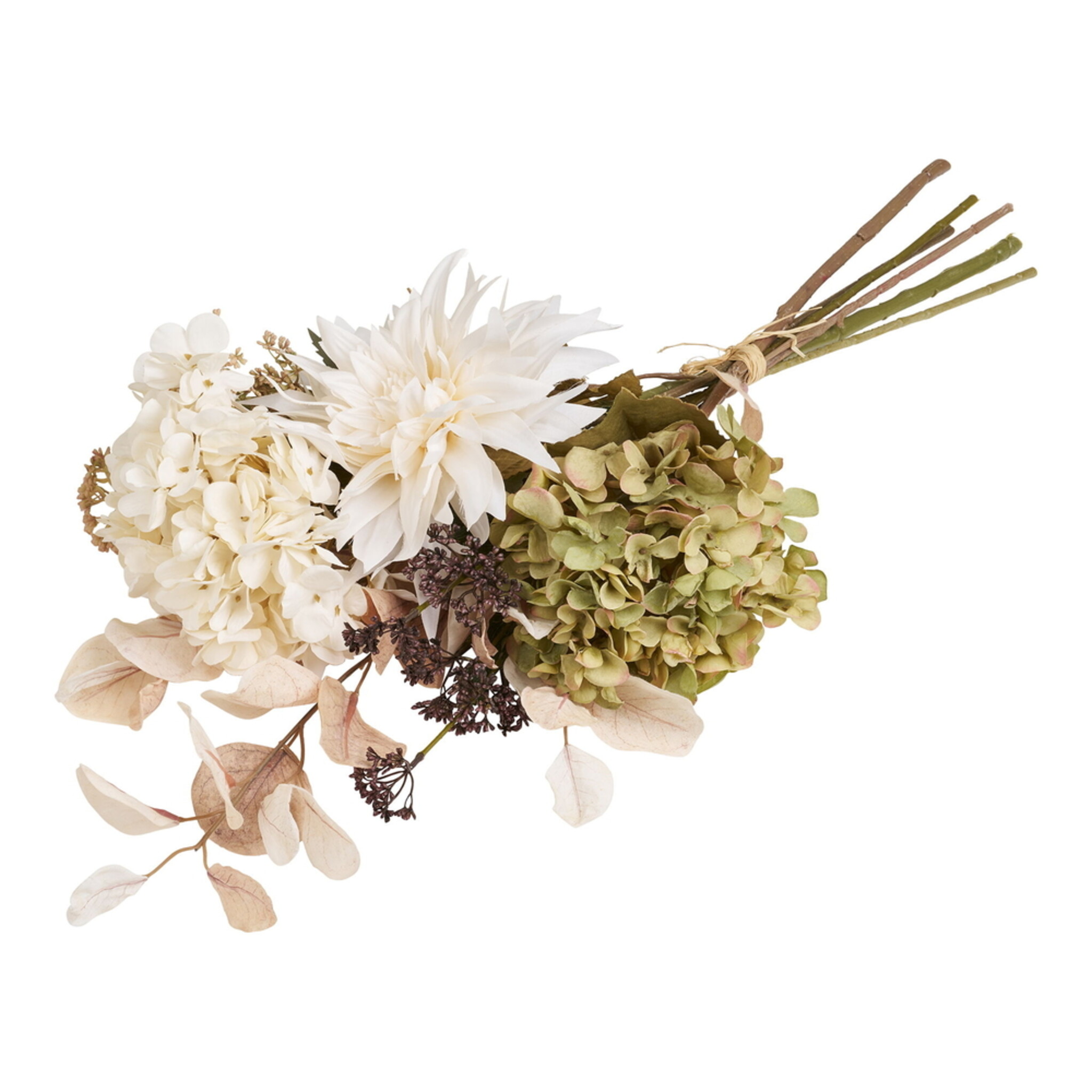 Hydrangea Bouquet, Künstlicher Blumenstrauß, weiss 