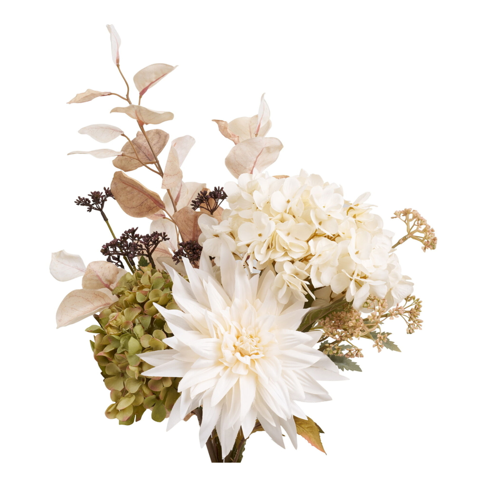 Hydrangea Bouquet, Künstlicher Blumenstrauß, weiss 