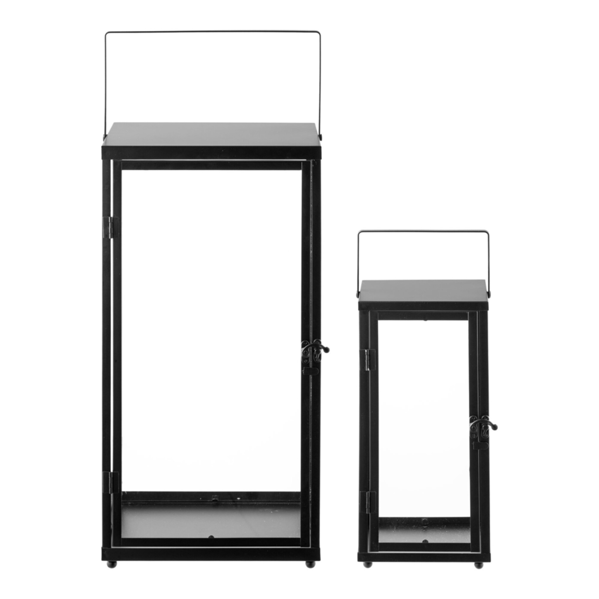House Nordic Ibra Laternen 2er-Set Schwarz, schwarz 