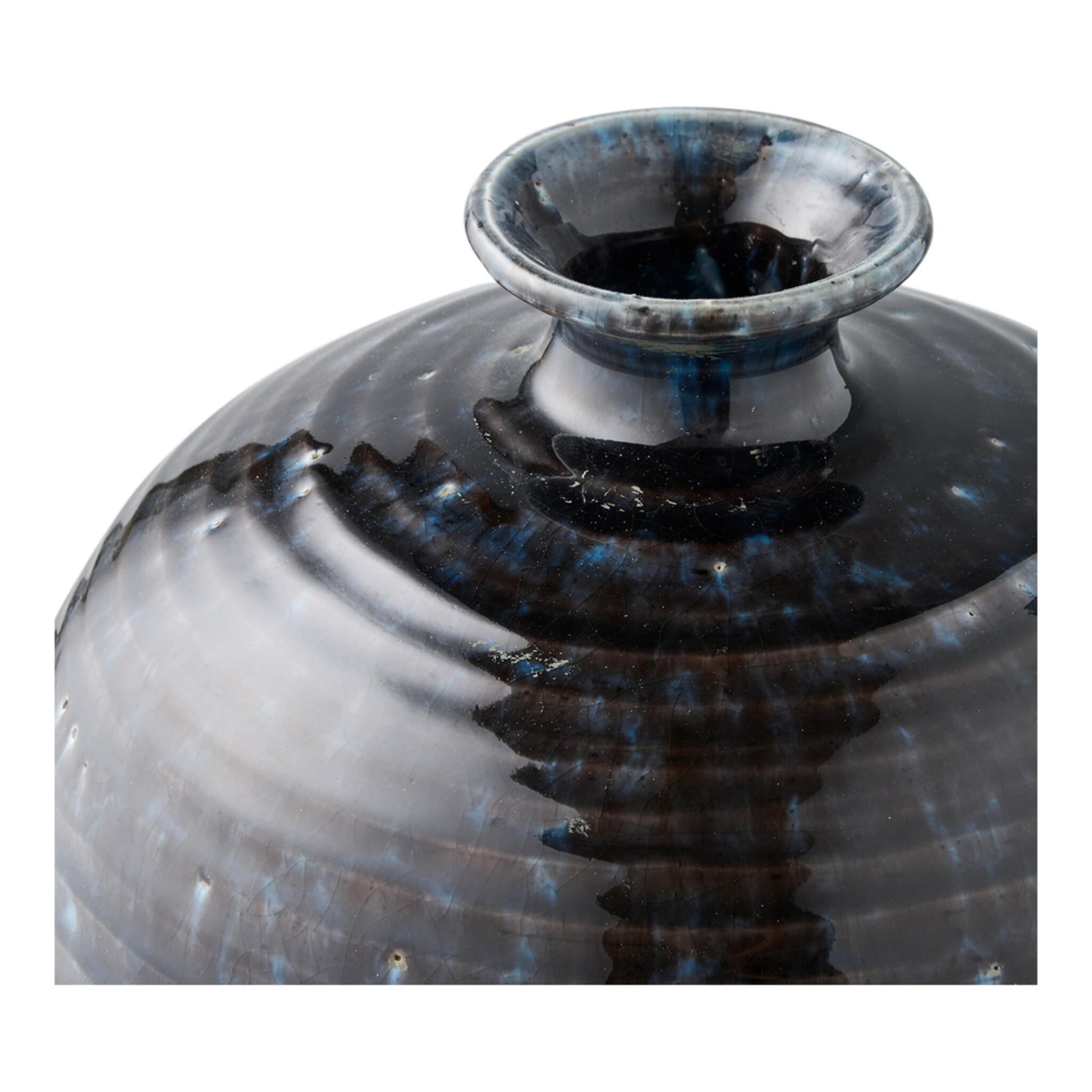 Keramik-Bodenvase Dunkelblau, dunkelblau 