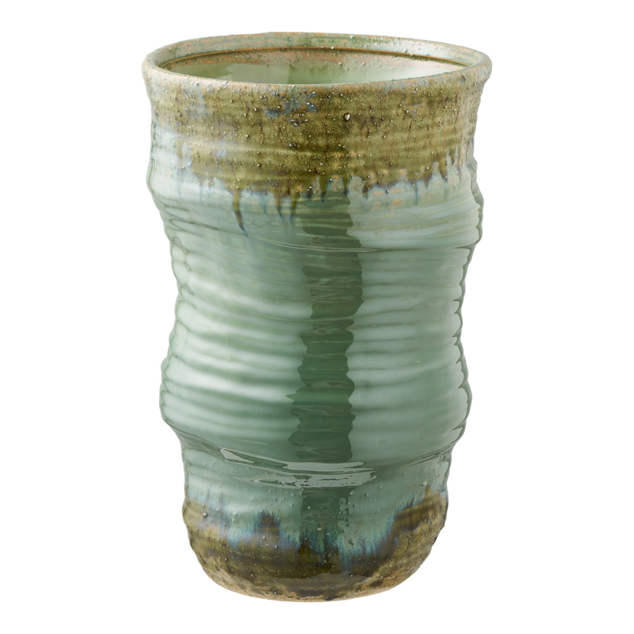 Keramik Vase Grün, grün 