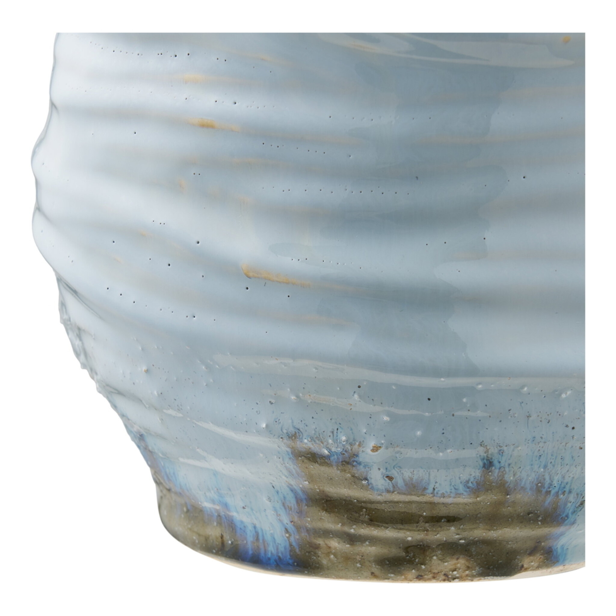 Keramik-Vase Hellblau Ø 19,5 cm, hellblau 
