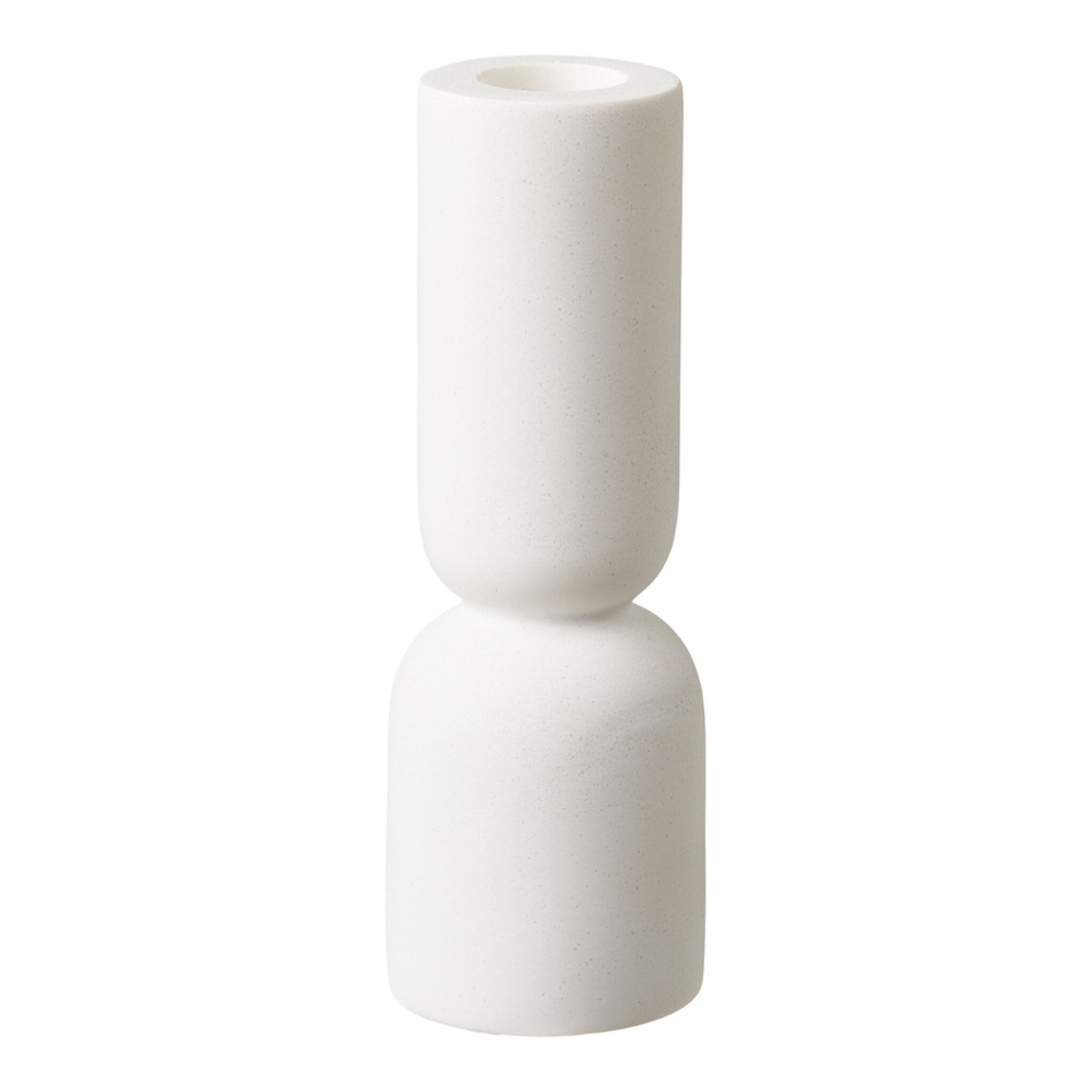 Kerzenhalter im 2er Set Limestone, weiss 