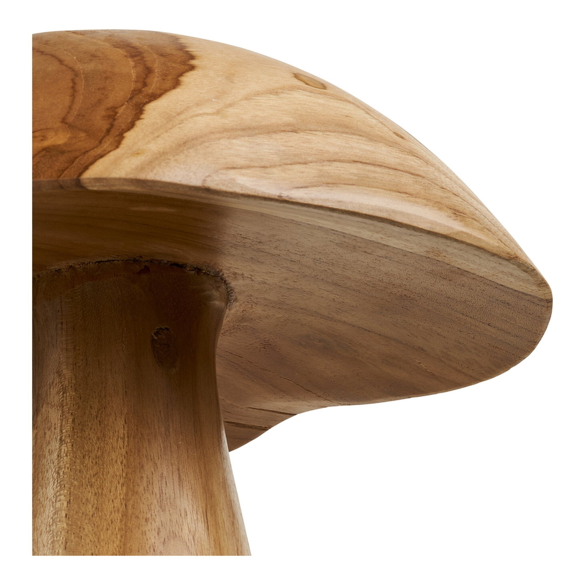 Kodi Deko-Pilz aus Teakholz 2er, natur 