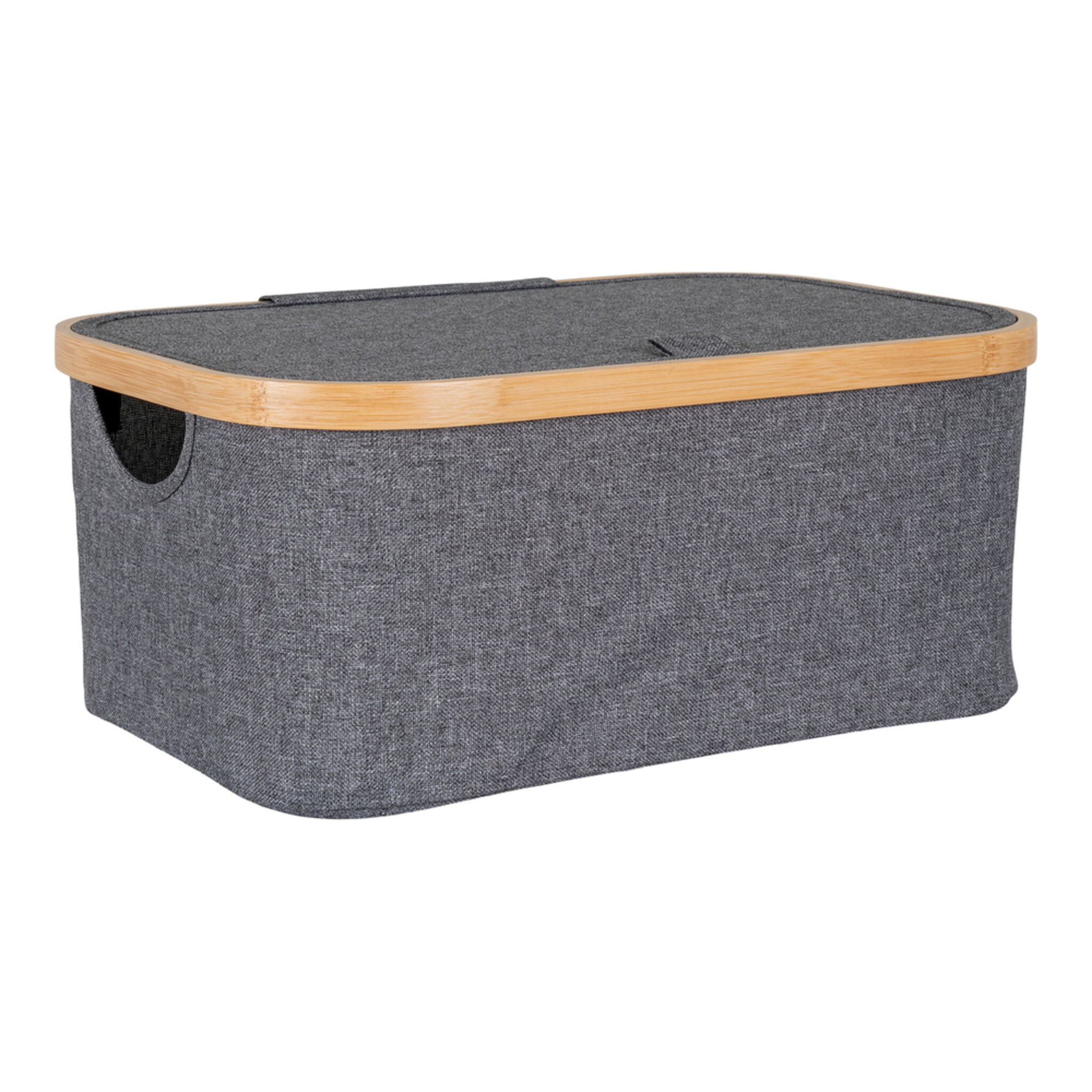 House Nordic Aufbewahrungskorb Noto, dunkelgrau 38 x 26 x 16 cm
