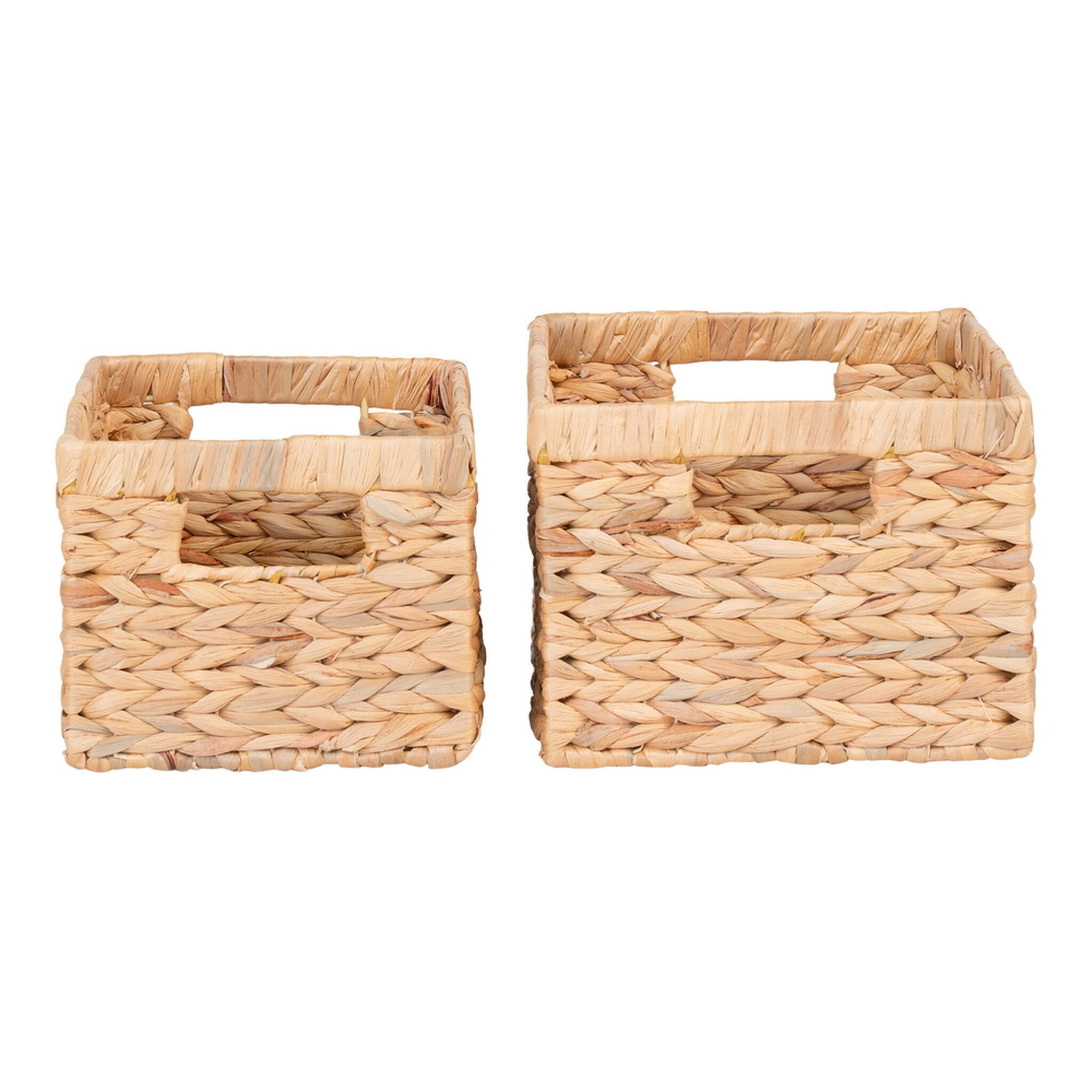 House Nordic Passo Körbe Wasserhyazinthe 2er-Set, natur 