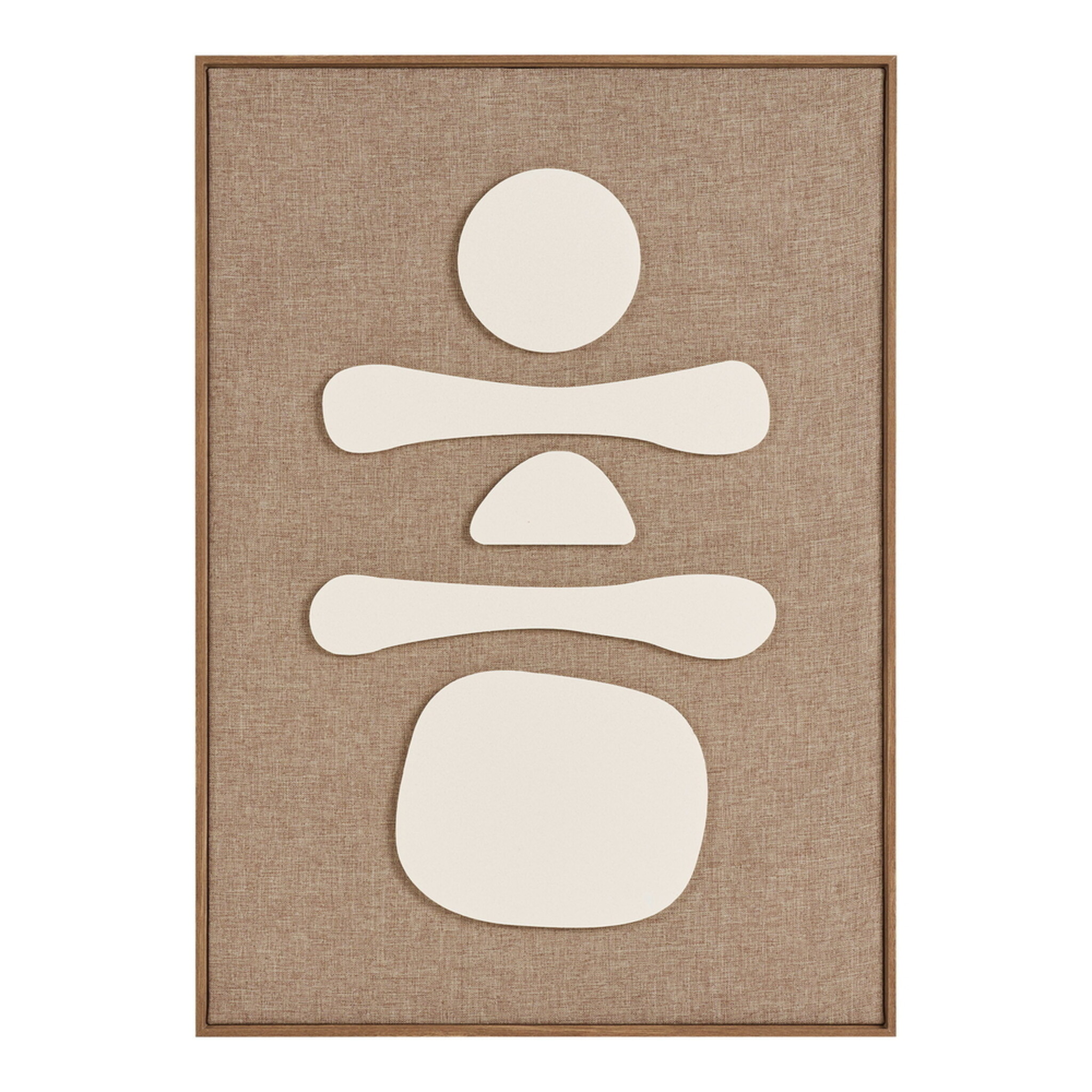 Relief Wanddekoration Diva 50x70 cm, braun 50 x 2 x 70 cm