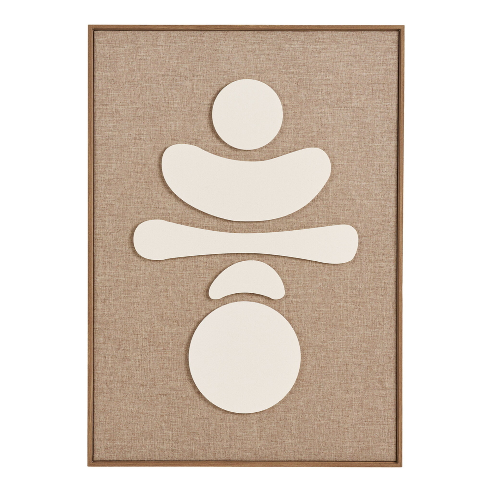 Relief Wanddekoration Diva 50x70 cm, braun 50 x 2 x 70 cm