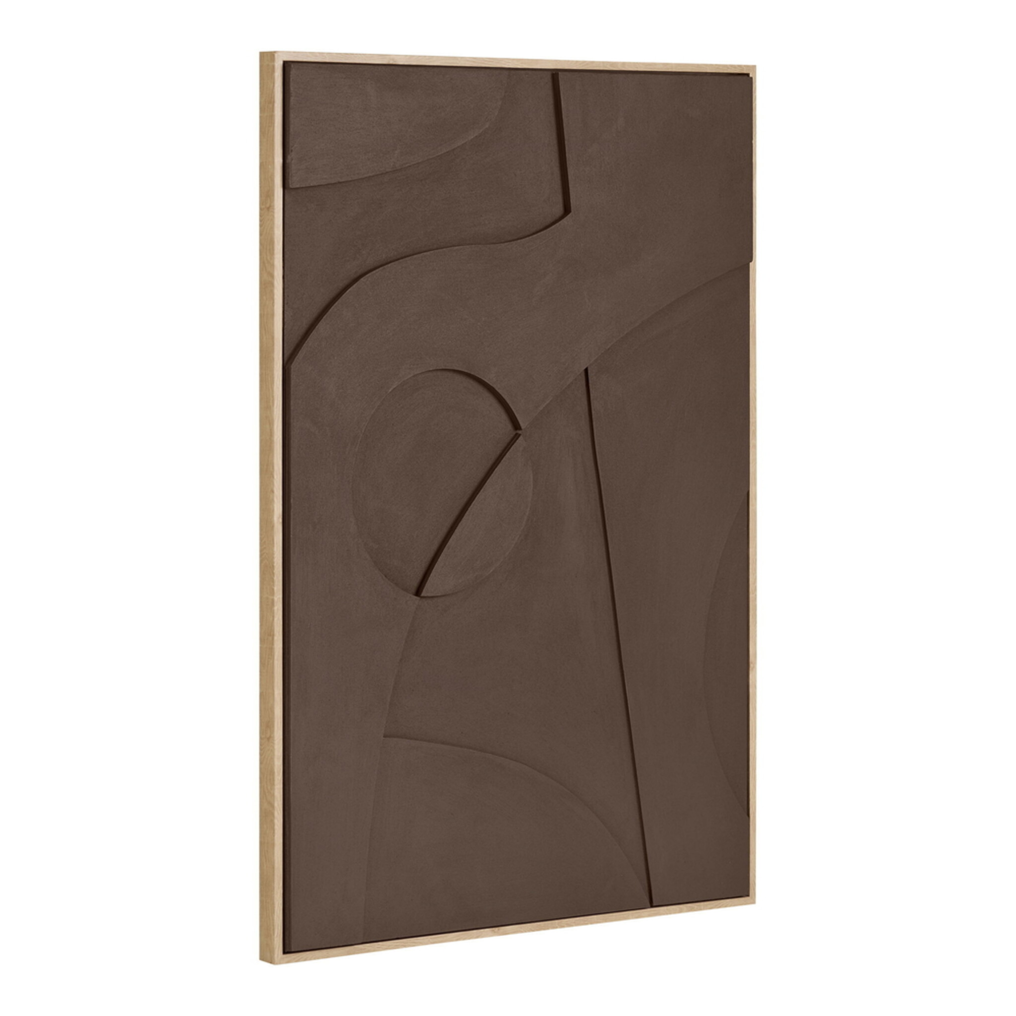 Relief Wanddekoration Isabella 60x90 cm, braun 60 x 4 x 90 cm