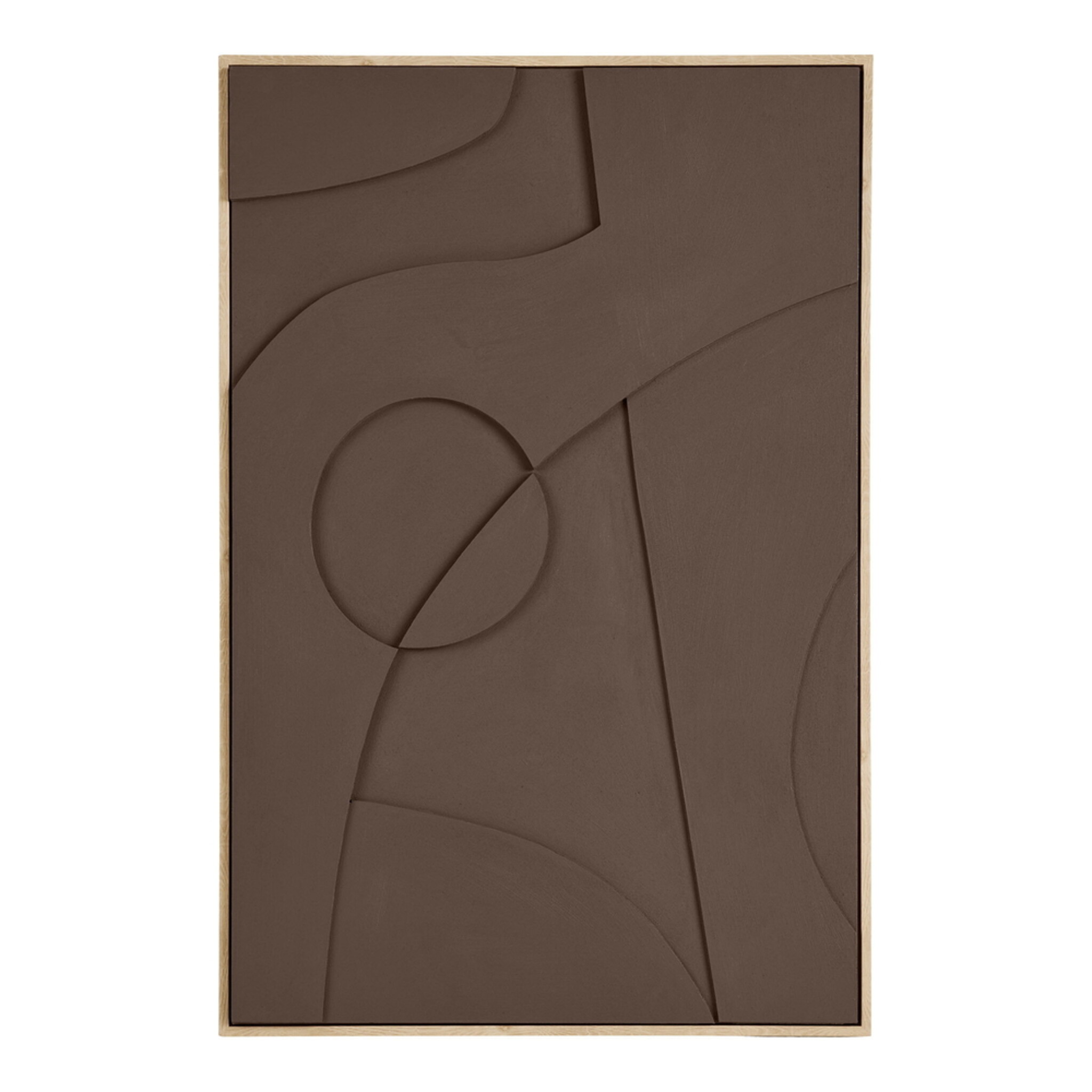 Relief Wanddekoration Isabella 60x90 cm, braun 60 x 4 x 90 cm