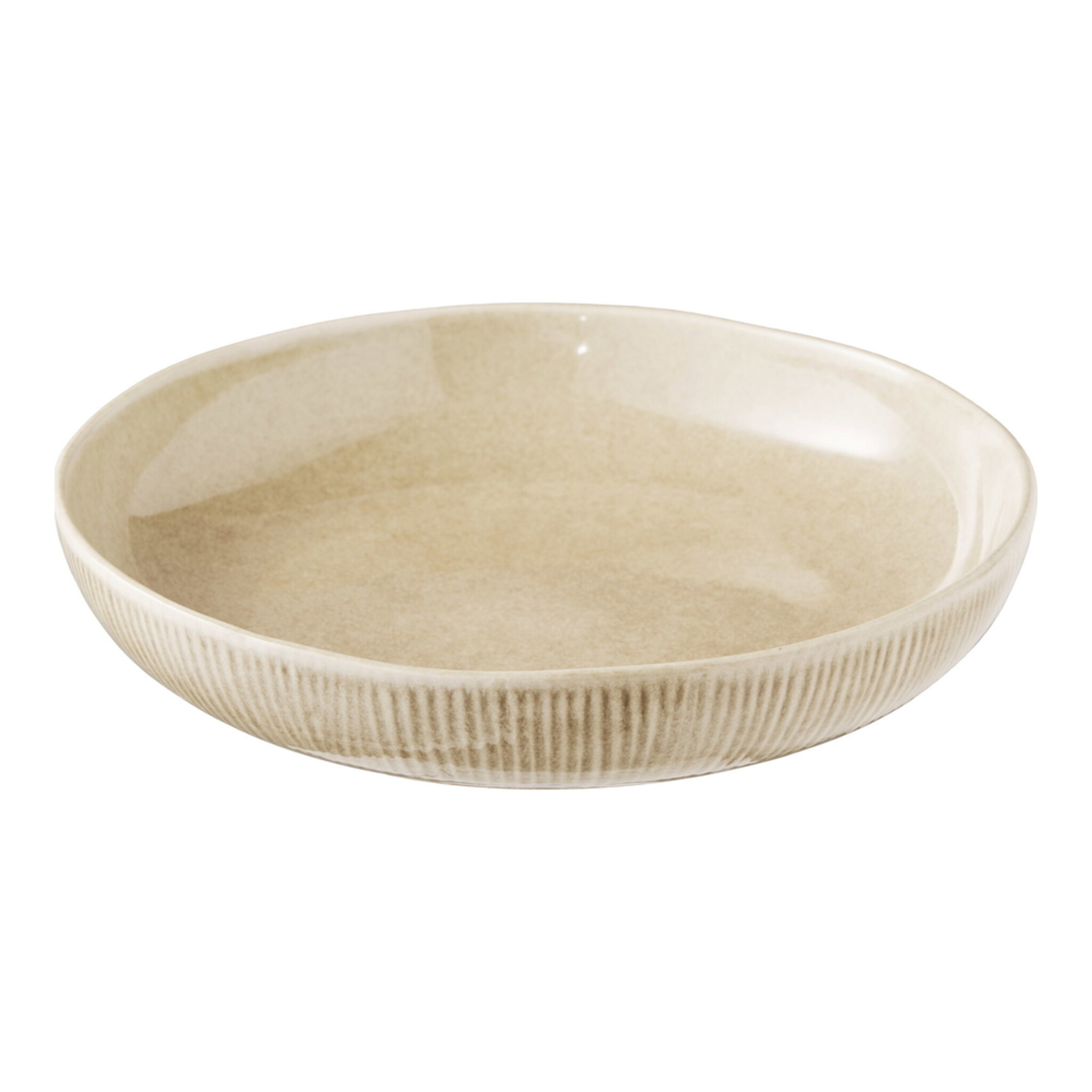 Servierschale Viola Beige, Steingut