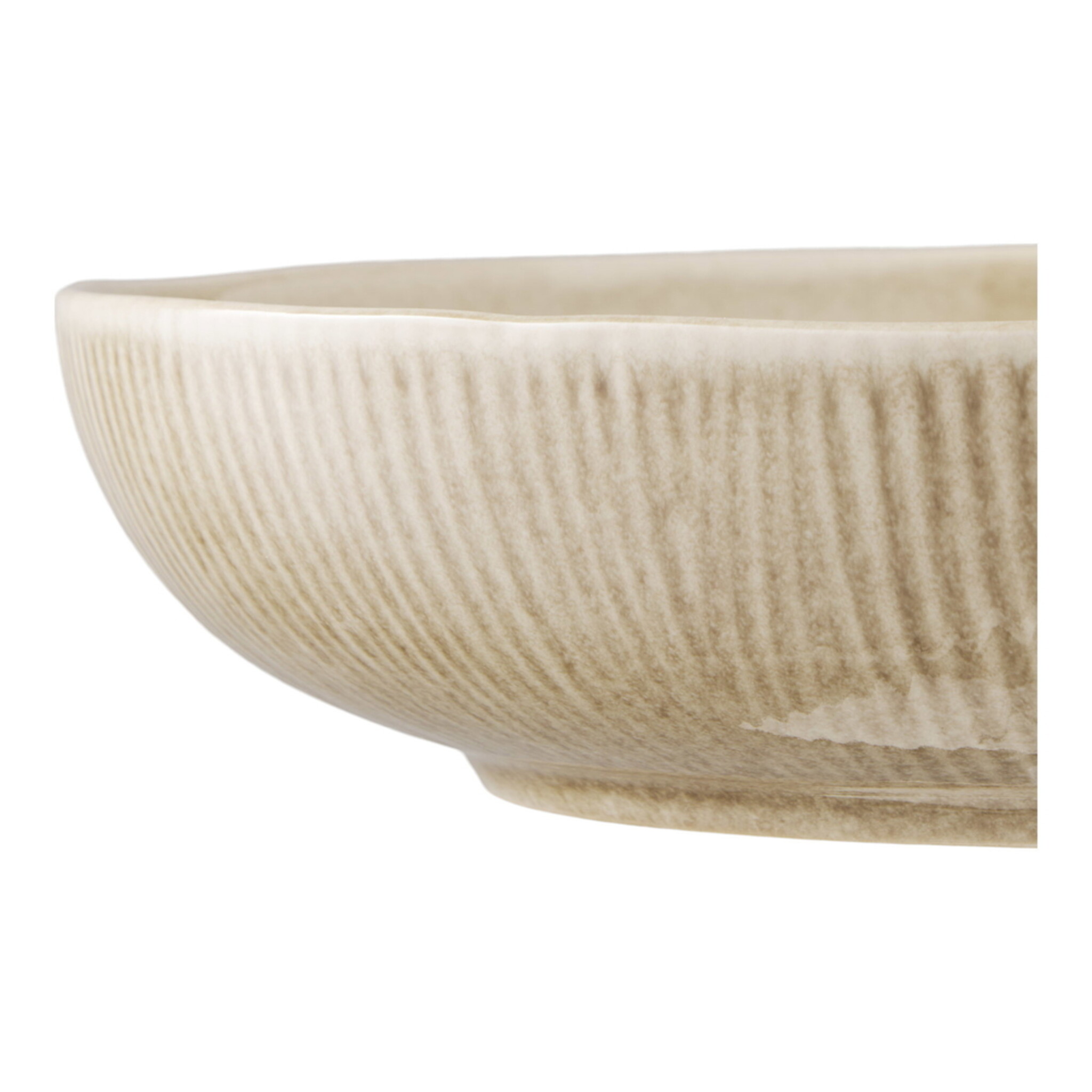 Servierschale Viola Beige, Steingut