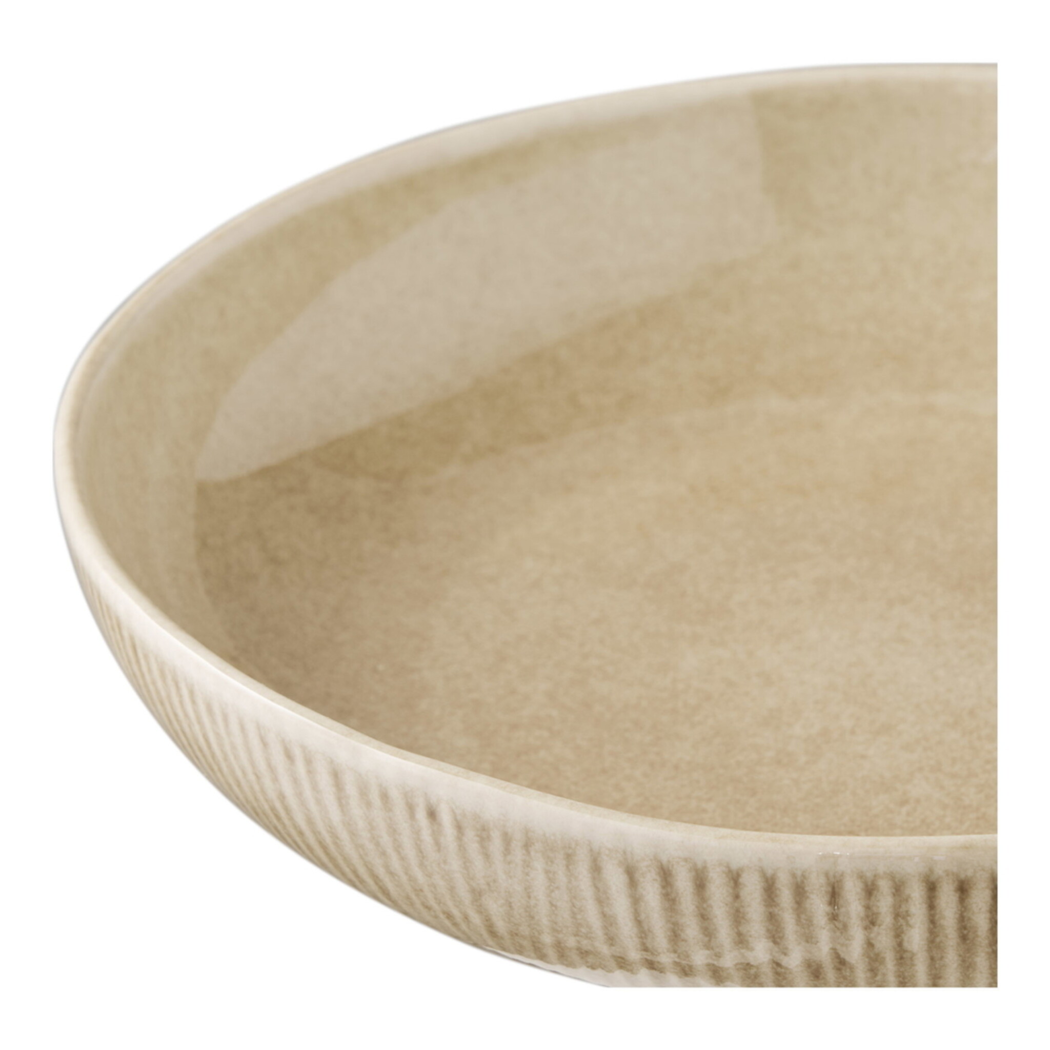 Servierschale Viola Beige, Steingut