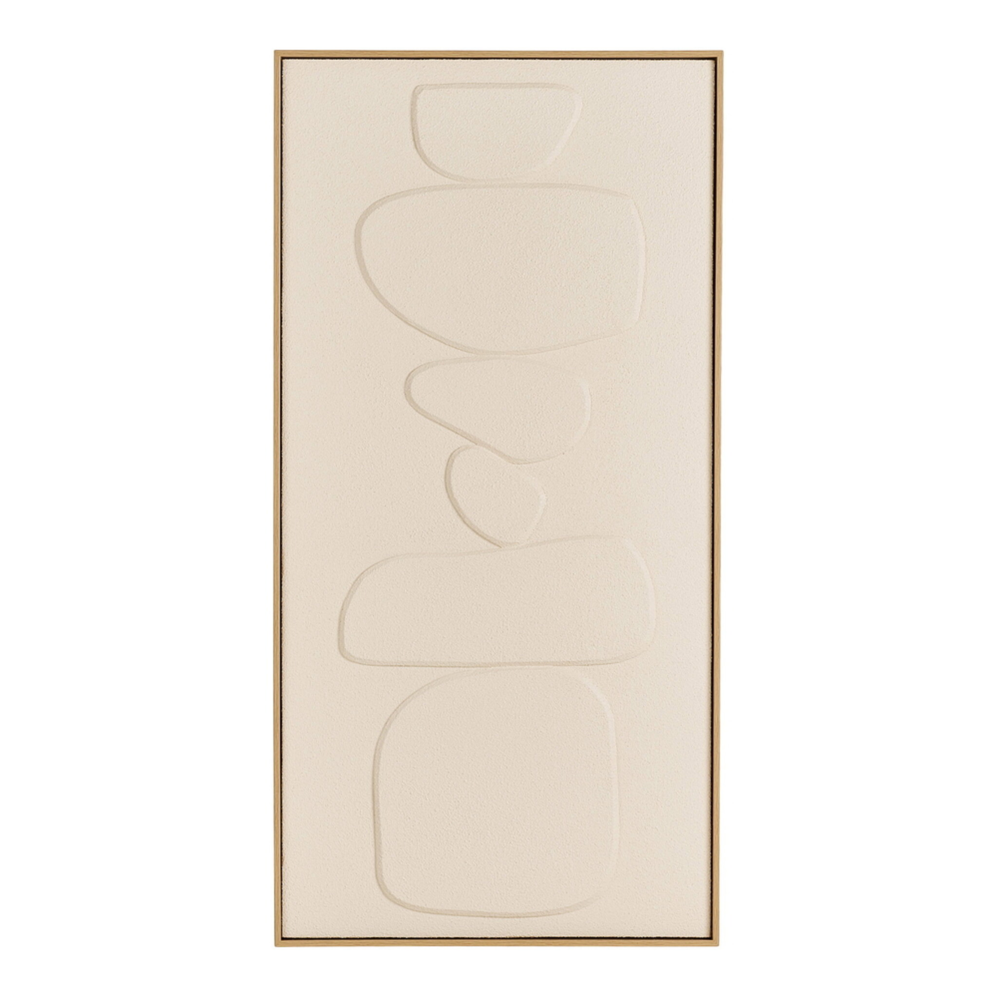 Victoria Relief Wanddekoration Beige 60x120 cm, beige 60 x 4 x 120 cm