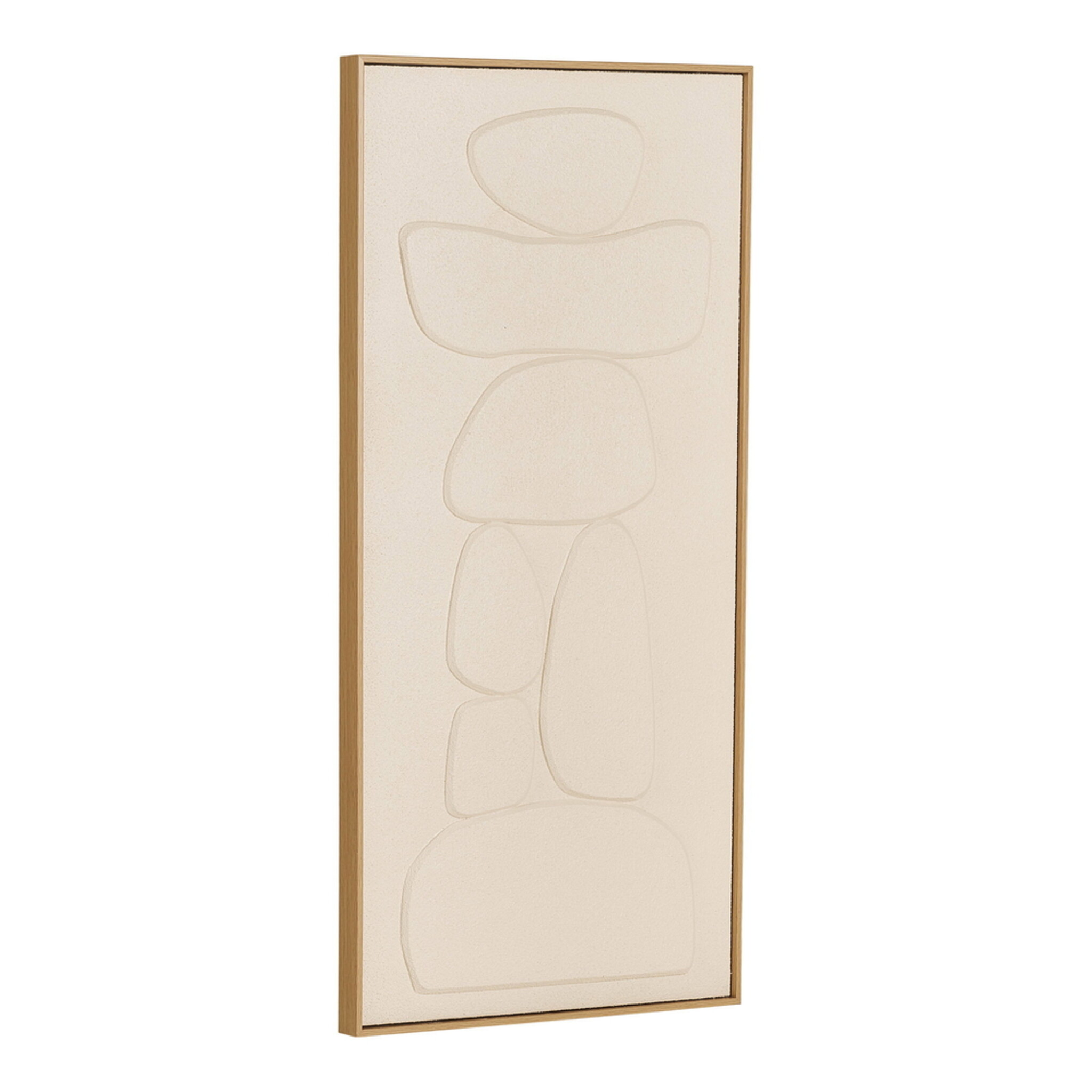 Victoria Relief Wanddekoration Beige 60x120 cm, beige 60 x 4 x 120 cm