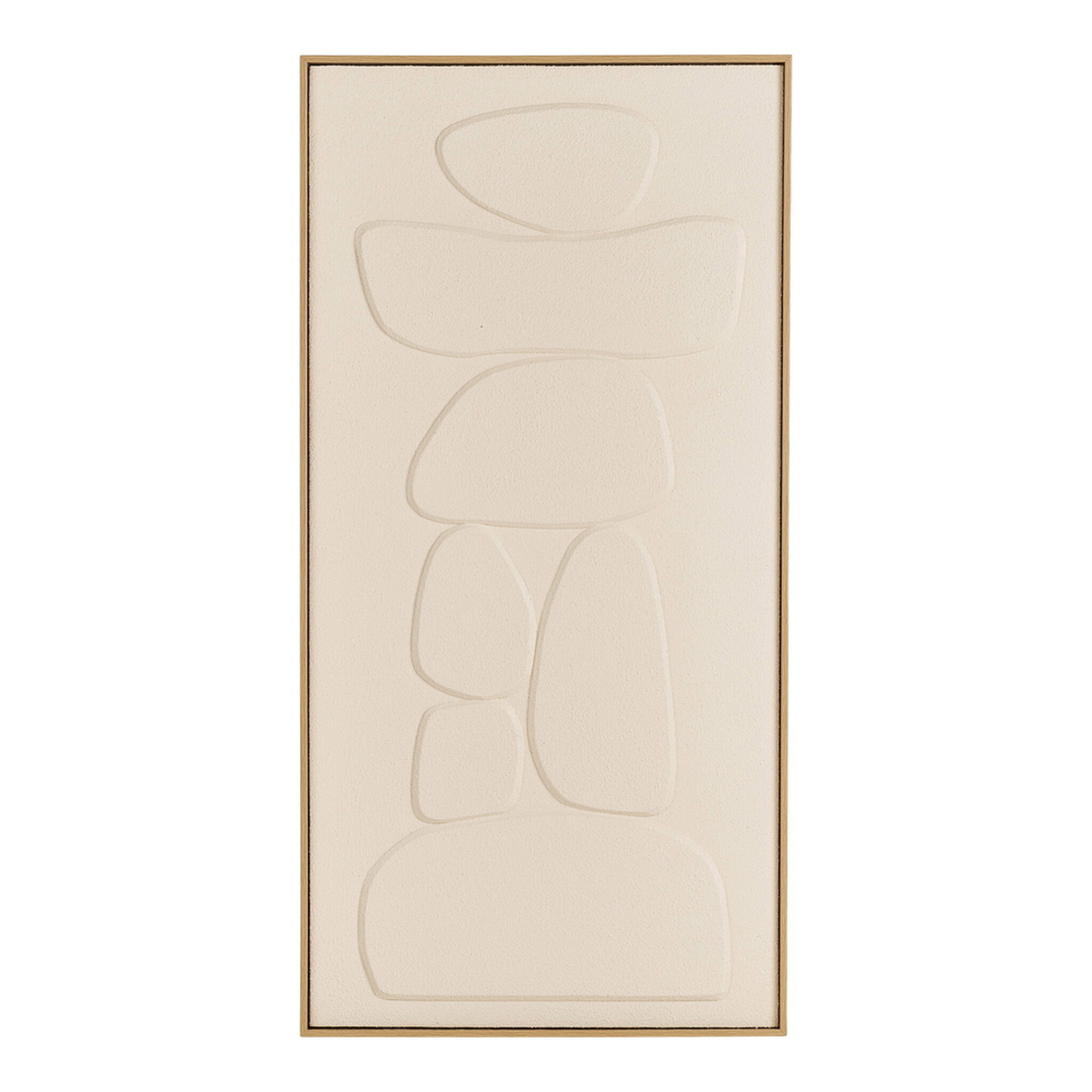 Victoria Relief Wanddekoration Beige 60x120 cm, beige 60 x 4 x 120 cm