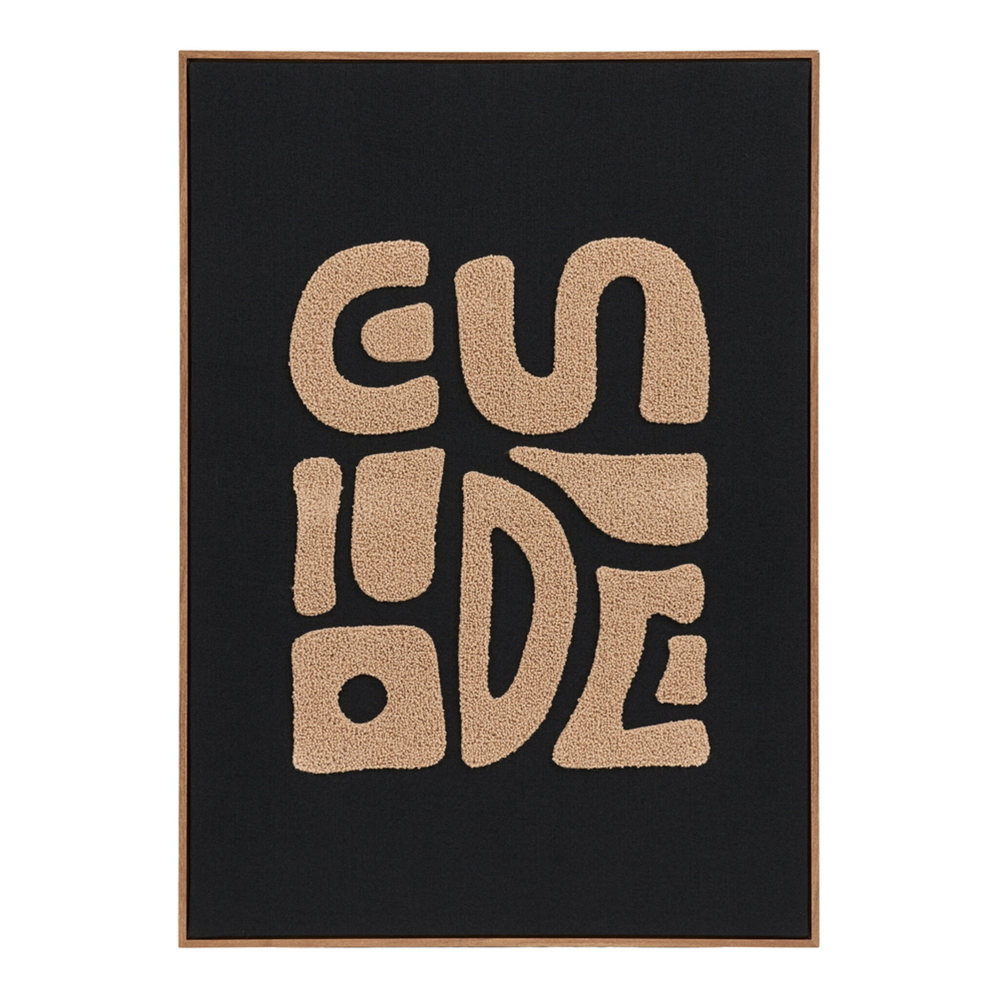 Wanddekoration Tine Beige/Schwarz 50x70 cm, beige 