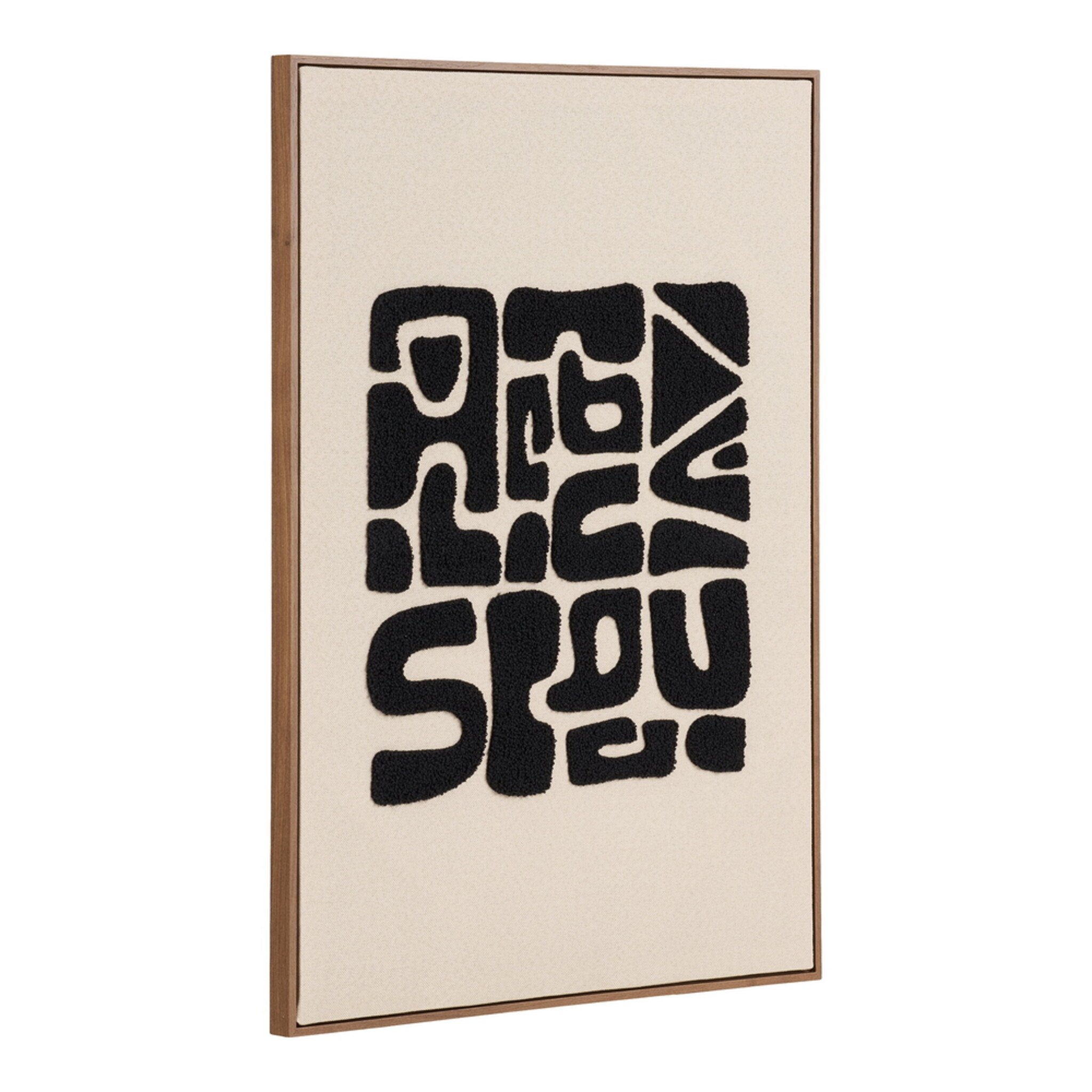 Wanddekoration Tine Schwarz/Braun 50x70 cm, schwarz 
