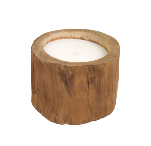 Naturholz Kerze Teak, natur Ø 12 x 12 cm