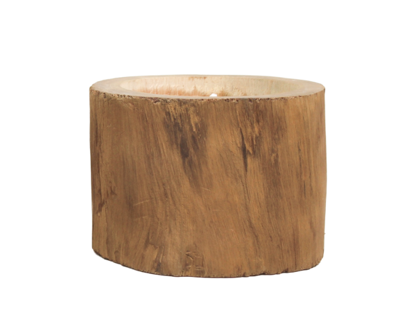 Naturholz Kerze Teak, natur Ø 12 x 12 cm