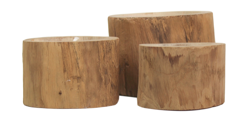 Naturholz Kerze Teak, natur 