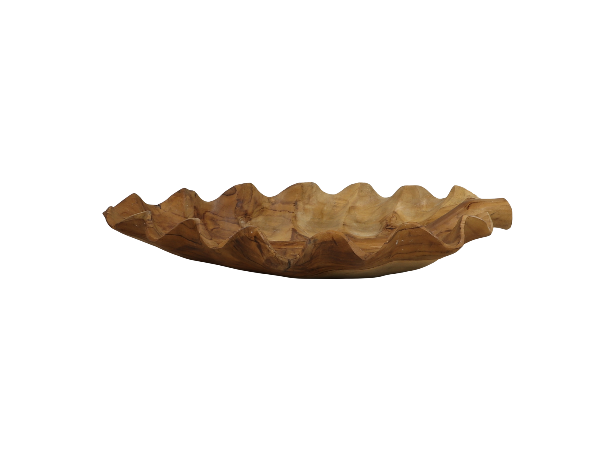 Obstschale Leaf Teakholz, natur 