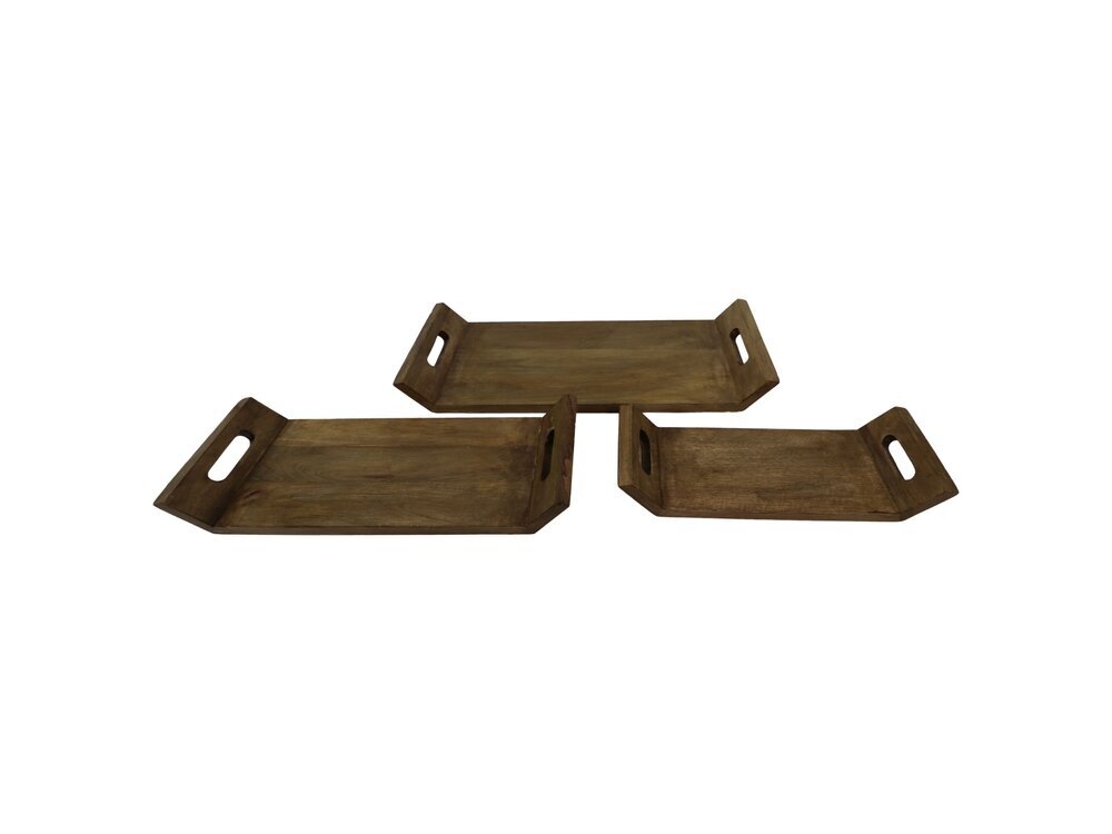Servierbretter Mangoholz 3er-Set, natur 