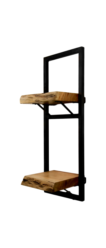 Wandboard Levels Live Edge, natur 25x22x70 cm