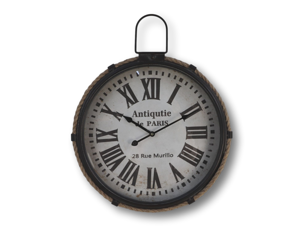 Wanduhr Roman, schwarz 