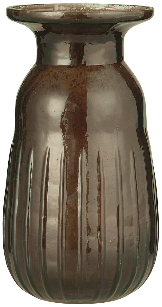 Hyazinthenvase pebbled Glas, mocca 